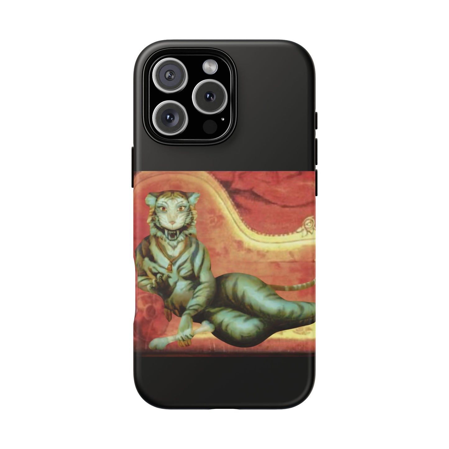 Phone Case - Tiger Lady Changing Portrait Disney Haunted Mansion Hallway Galaxy and iPhone