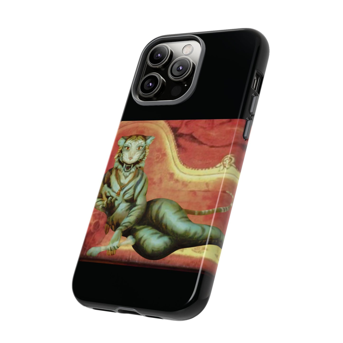 Phone Case - Tiger Lady Changing Portrait Disney Haunted Mansion Hallway Galaxy and iPhone