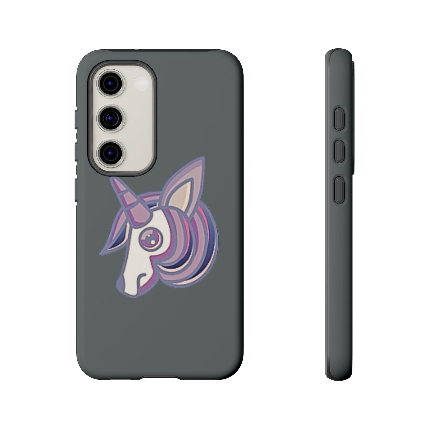 Gothic Unicorn Hard Phone Case for I Phone and Galaxy