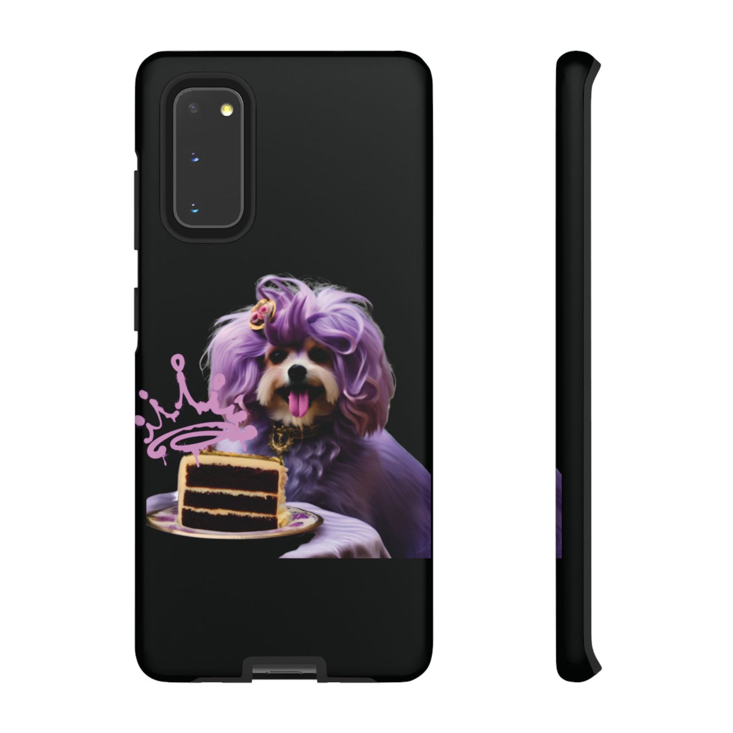 Marie Antoinette Style Dog With Cake Phone Case  for I Phone and Galaxy