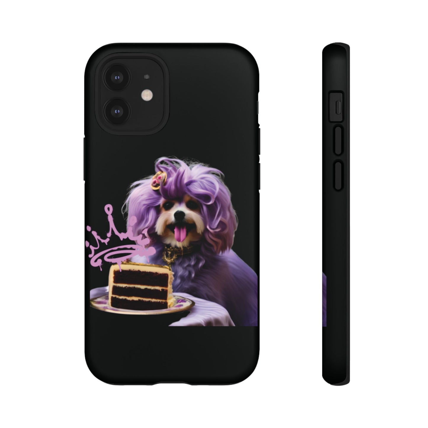 Marie Antoinette Style Dog With Cake Phone Case  for I Phone and Galaxy