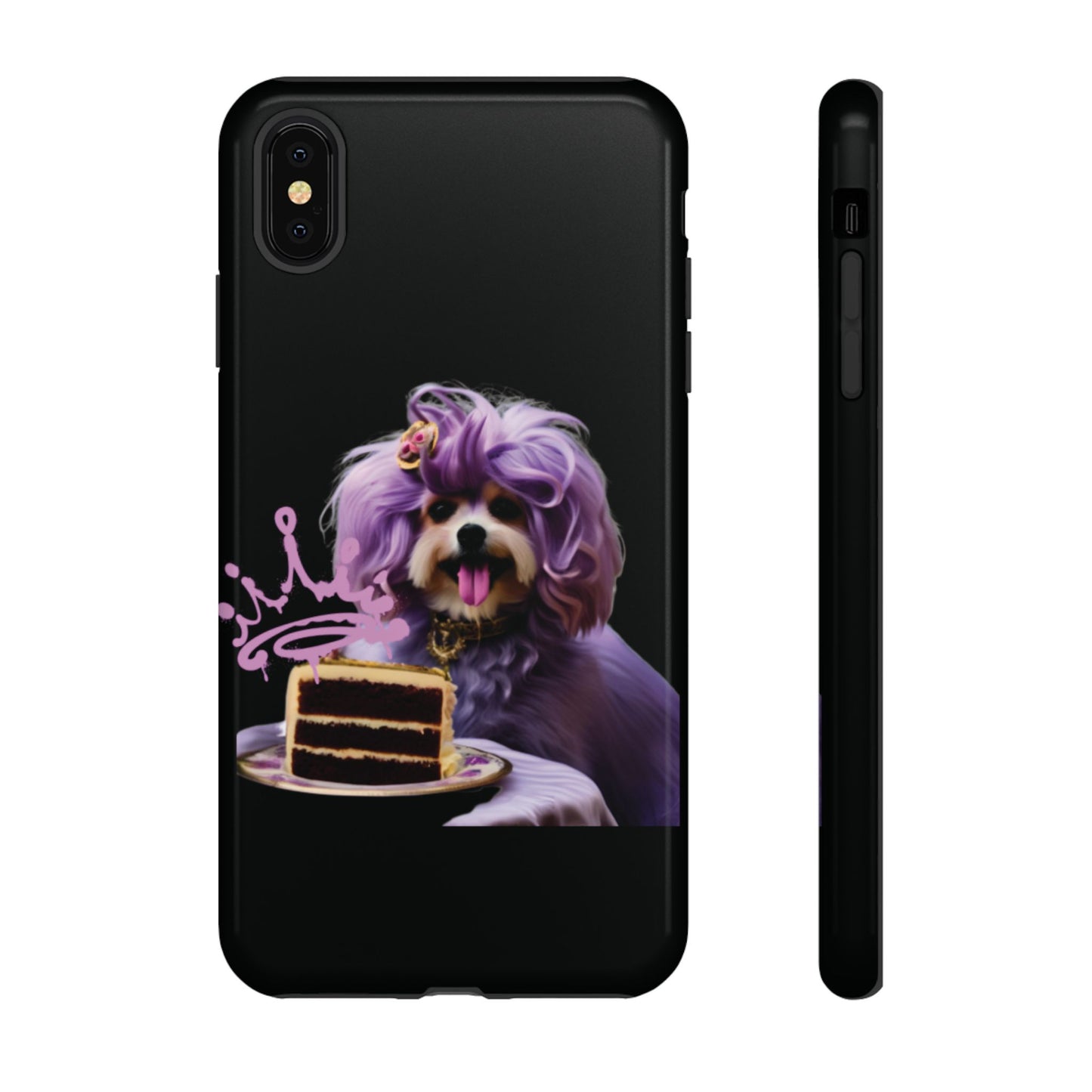 Marie Antoinette Style Dog With Cake Phone Case  for I Phone and Galaxy