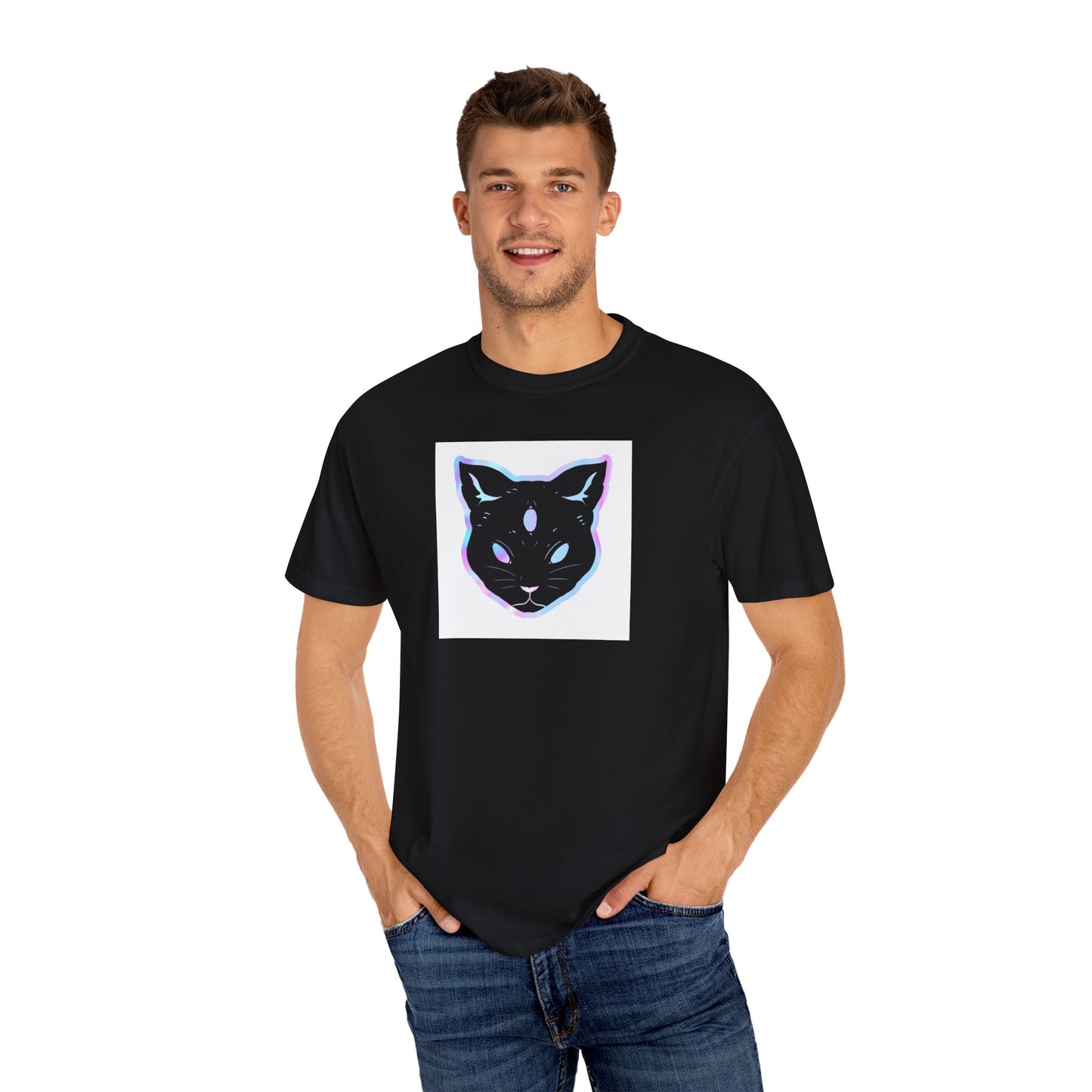 Magic Witchy Black Cat Unisex T-Shirt