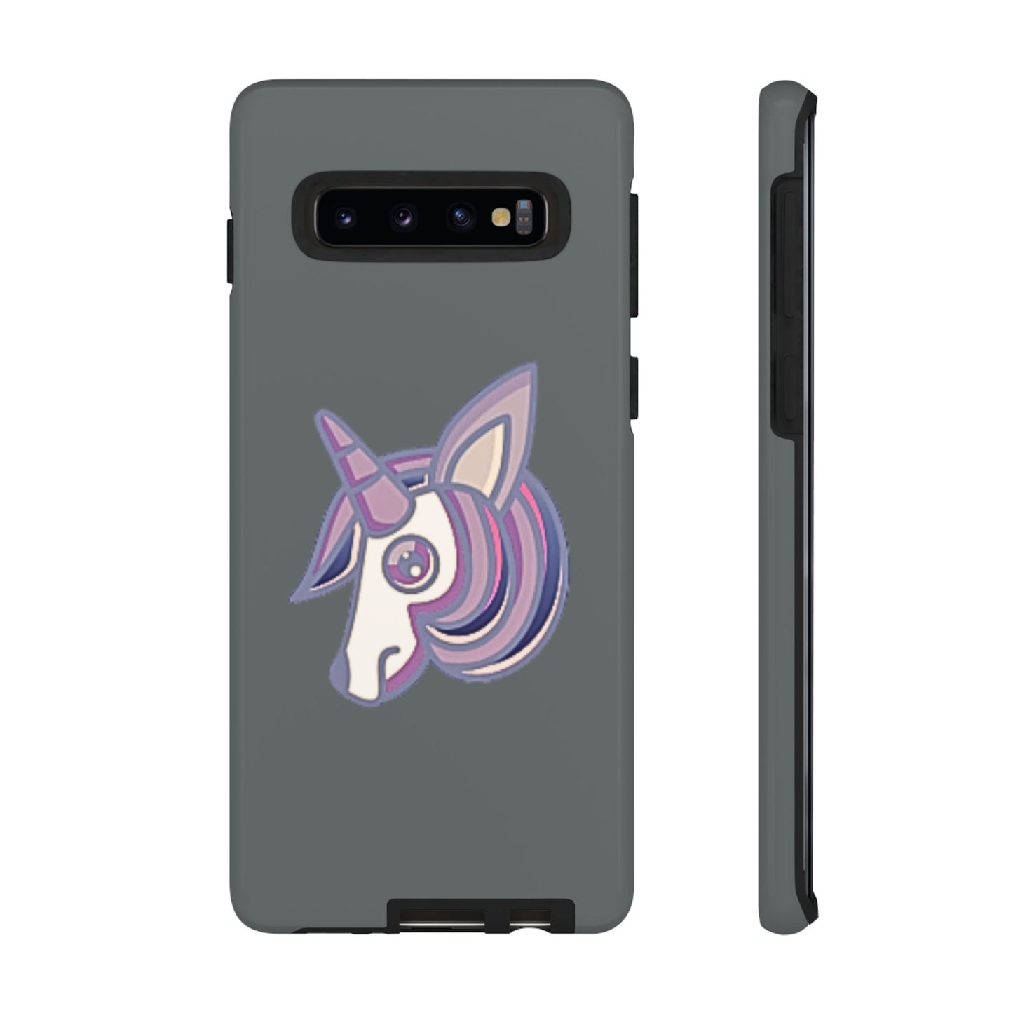 Gothic Unicorn Hard Phone Case for I Phone and Galaxy