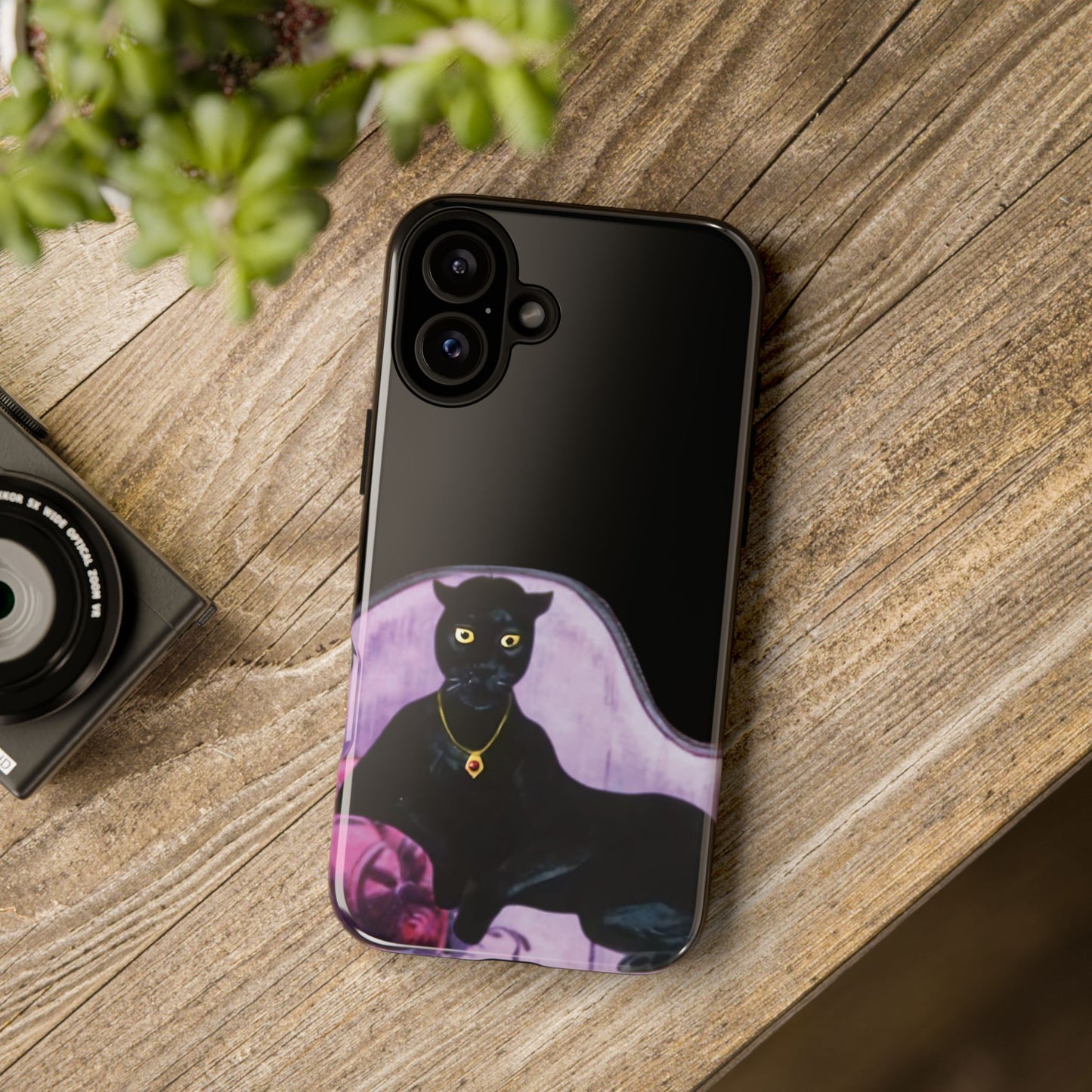 Haunted Mansion Panther Cat Lady Phone Case IPhone and Galaxy