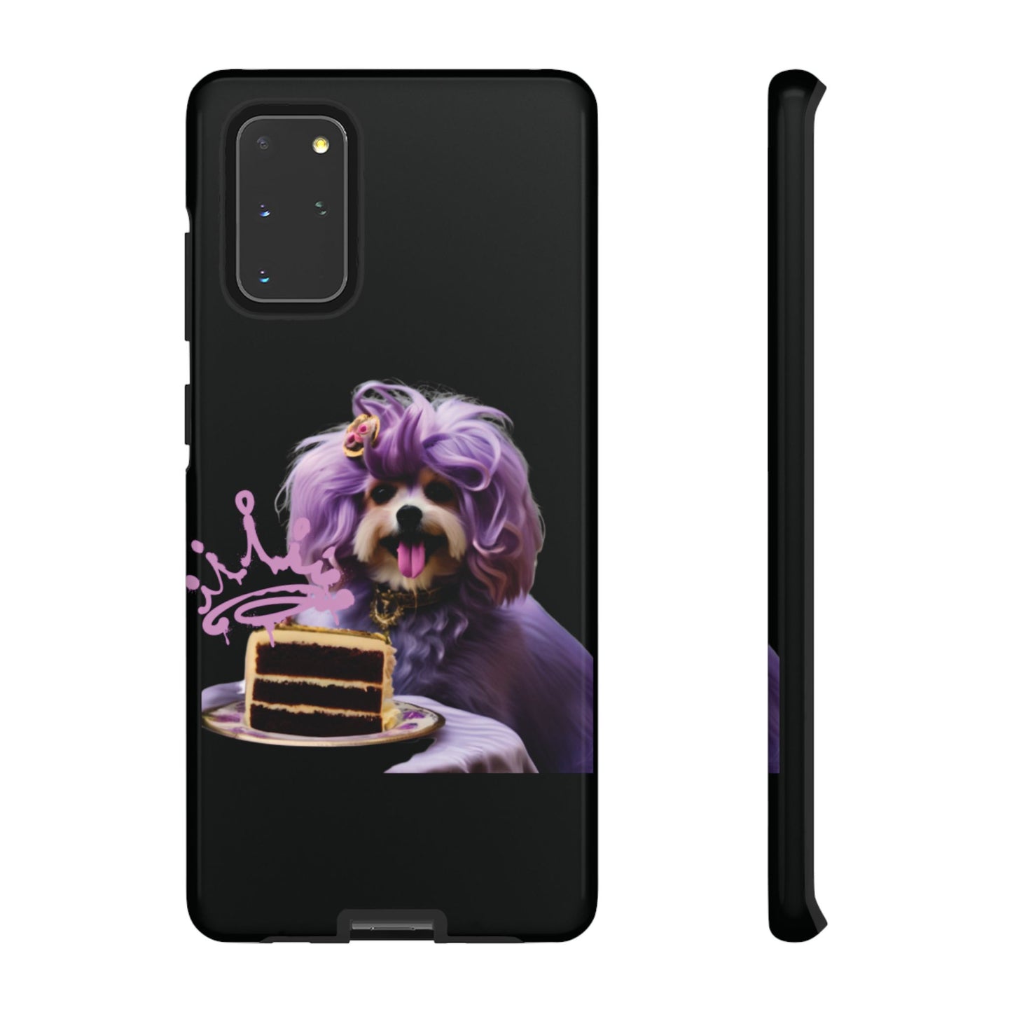 Marie Antoinette Style Dog With Cake Phone Case  for I Phone and Galaxy