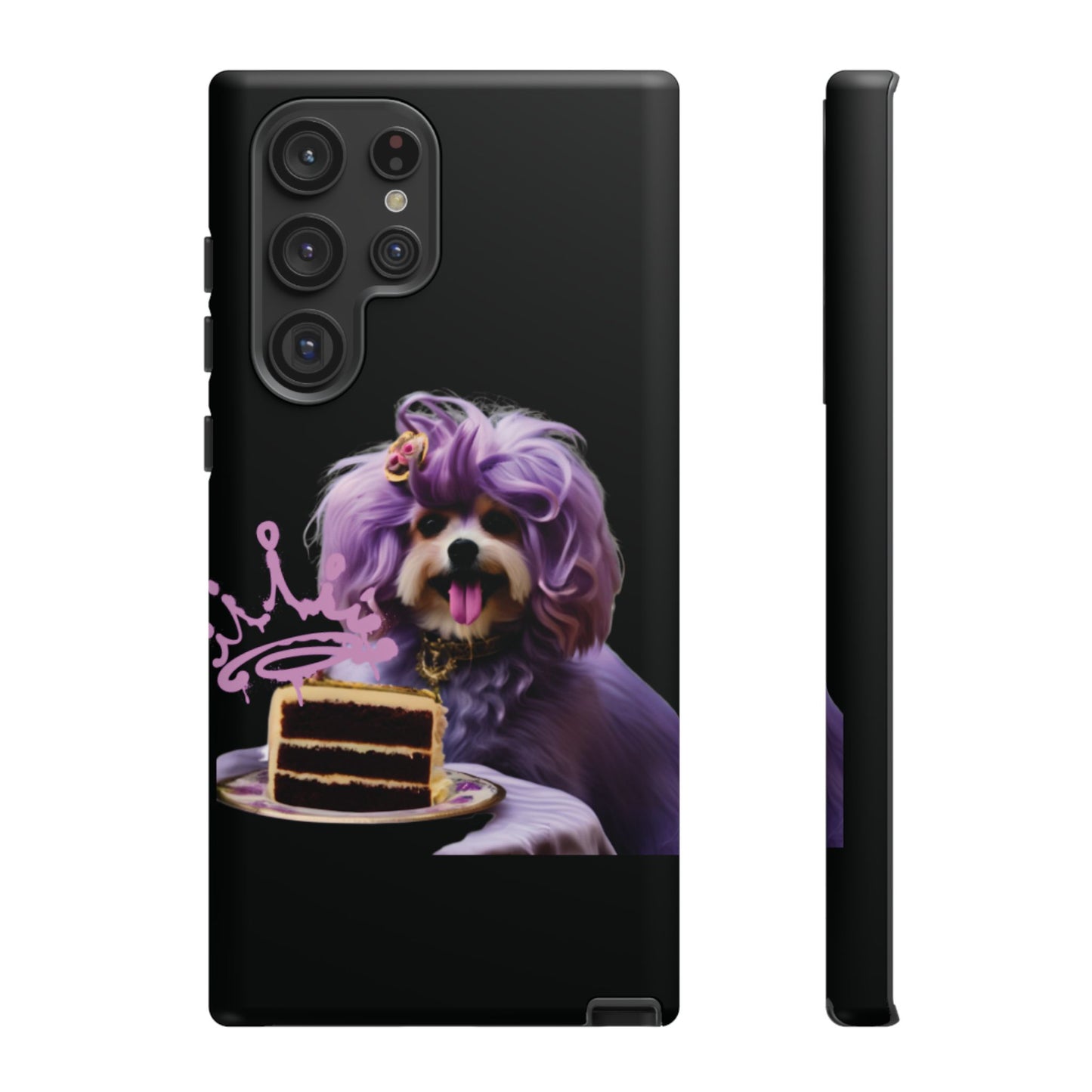 Marie Antoinette Style Dog With Cake Phone Case  for I Phone and Galaxy