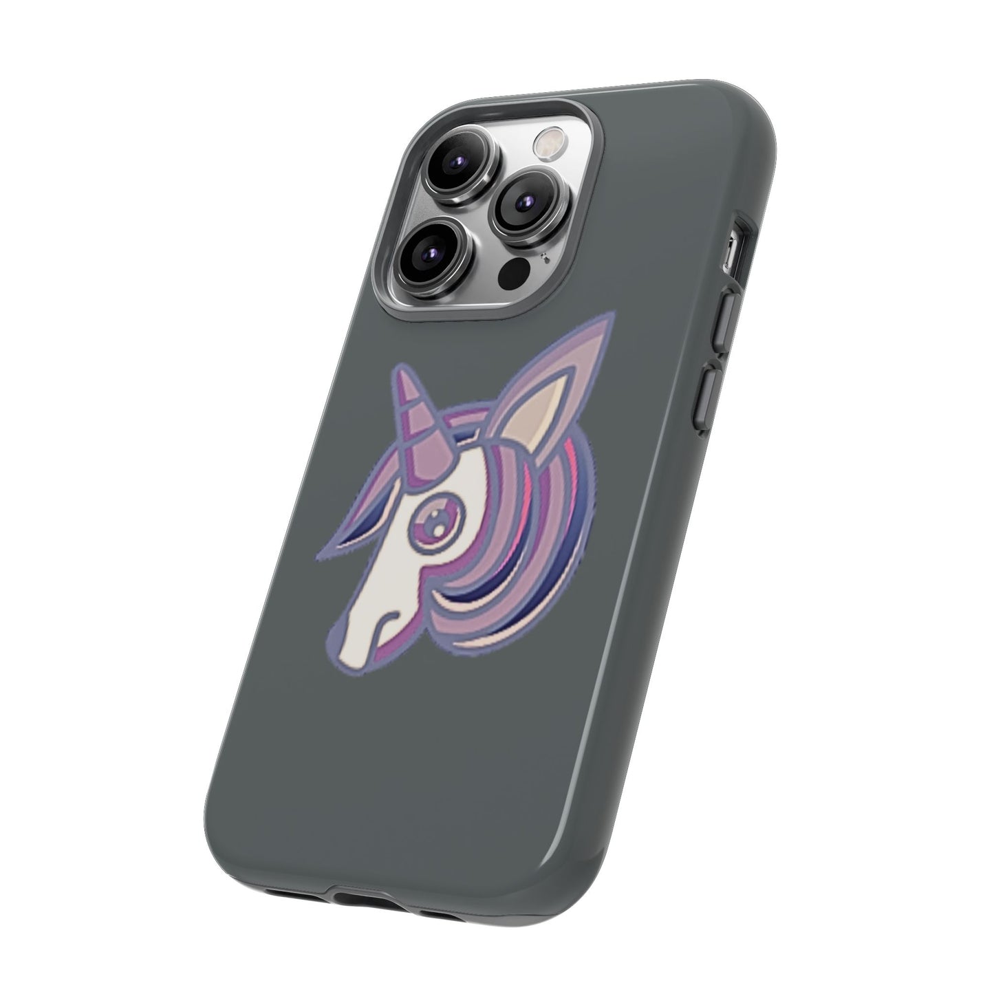 Gothic Unicorn Hard Phone Case for I Phone and Galaxy