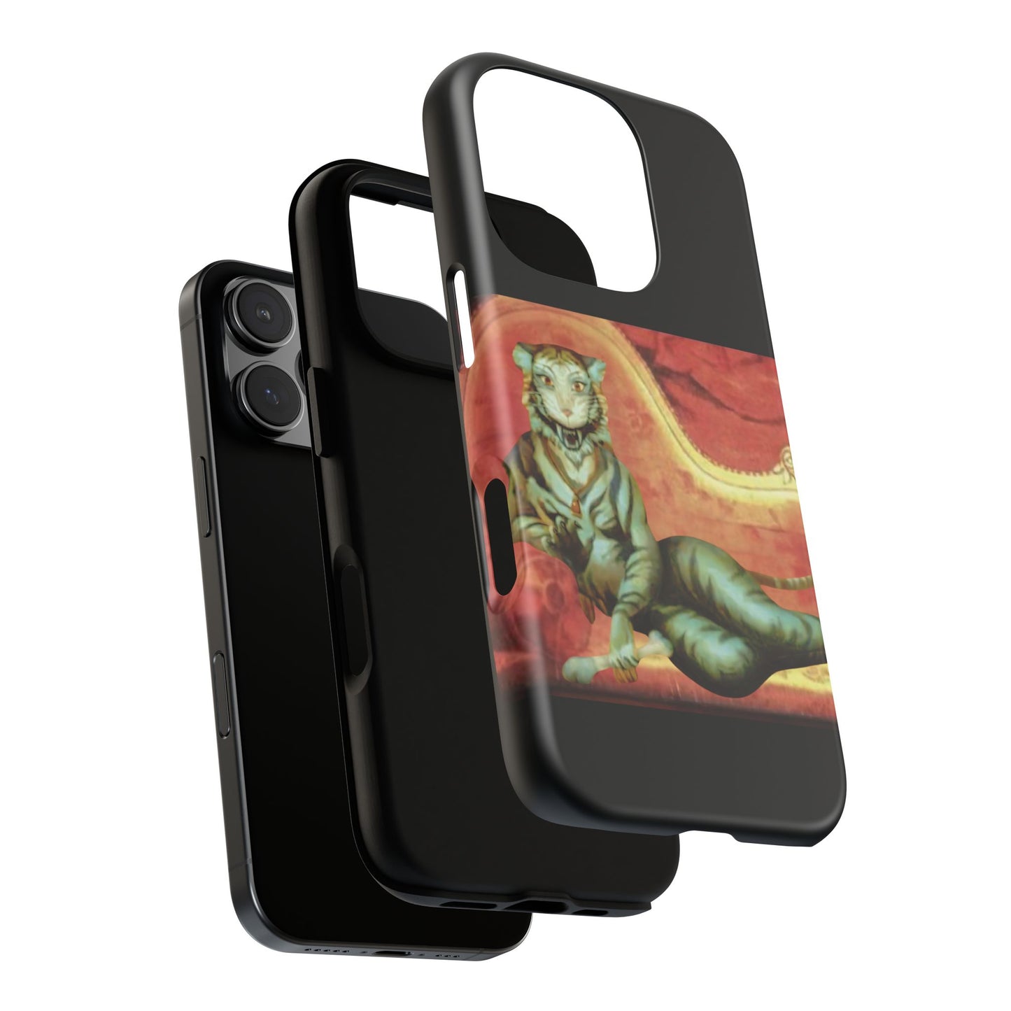 Phone Case - Tiger Lady Changing Portrait Disney Haunted Mansion Hallway Galaxy and iPhone