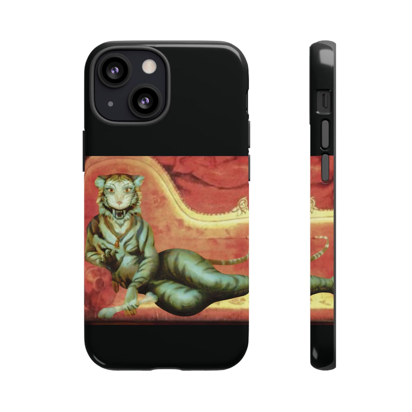 Phone Case - Tiger Lady Changing Portrait Disney Haunted Mansion Hallway Galaxy and iPhone