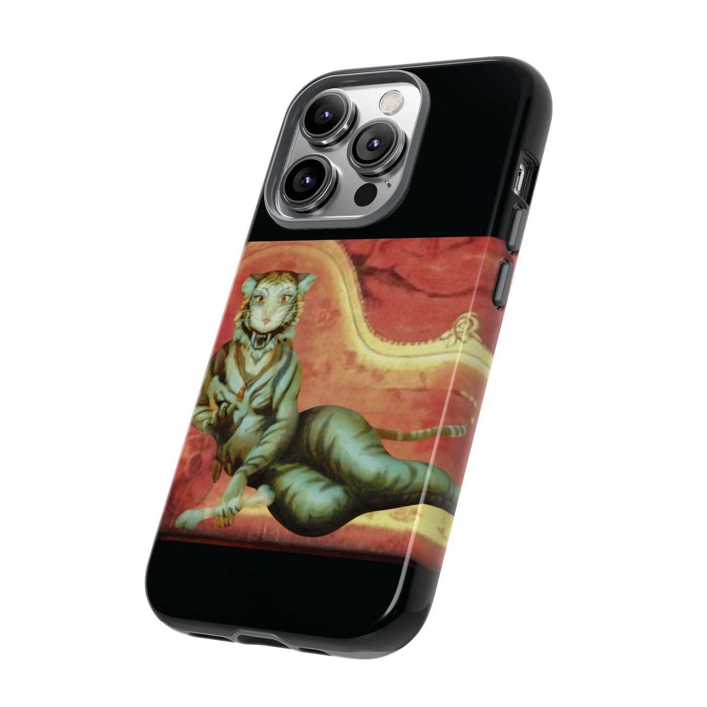 Phone Case - Tiger Lady Changing Portrait Disney Haunted Mansion Hallway Galaxy and iPhone