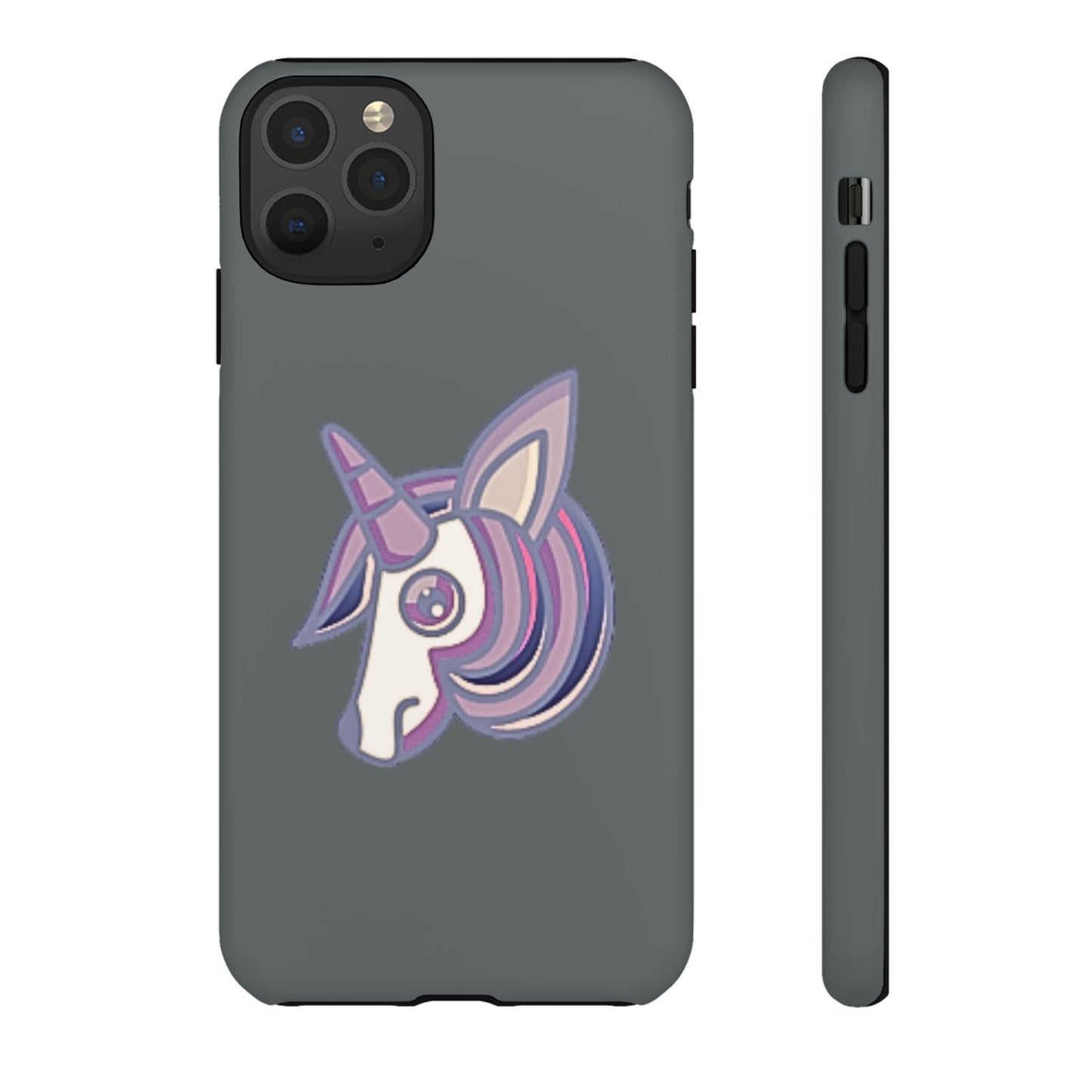 Gothic Unicorn Hard Phone Case for I Phone and Galaxy