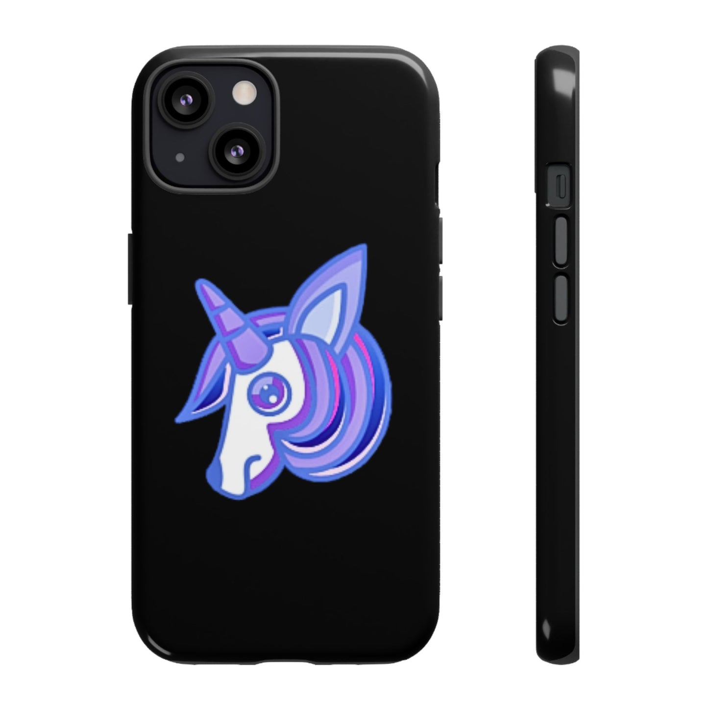 Gothic Unicorn Hard Phone Case for I Phone and Galaxy