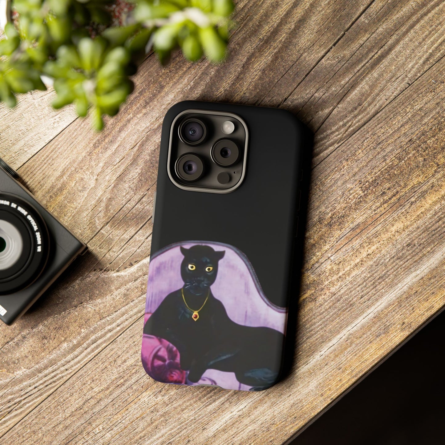 Haunted Mansion Panther Cat Lady Phone Case IPhone and Galaxy