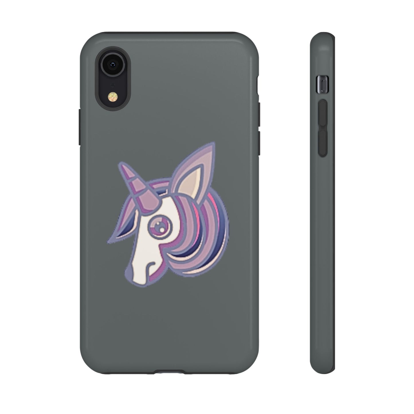 Gothic Unicorn Hard Phone Case for I Phone and Galaxy