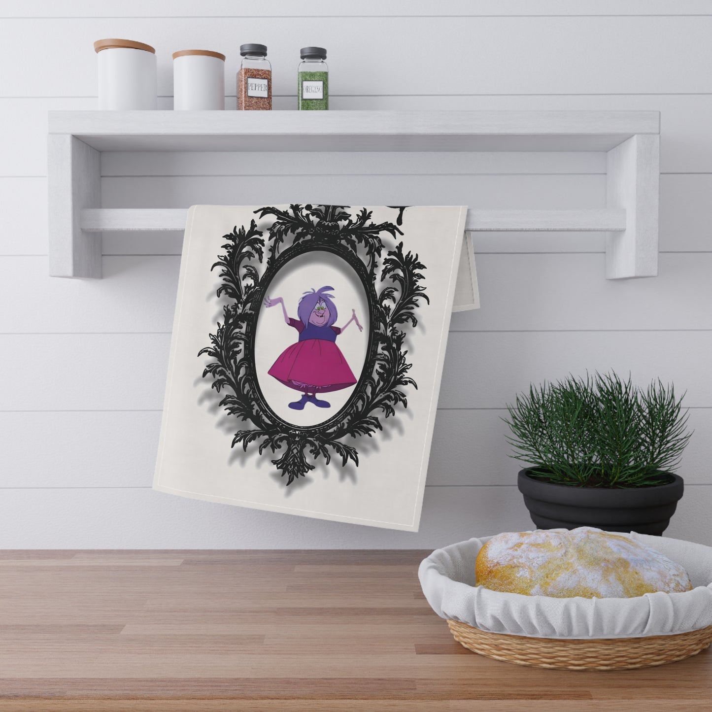 Madam Mim Witch Kitchen Tea Towel