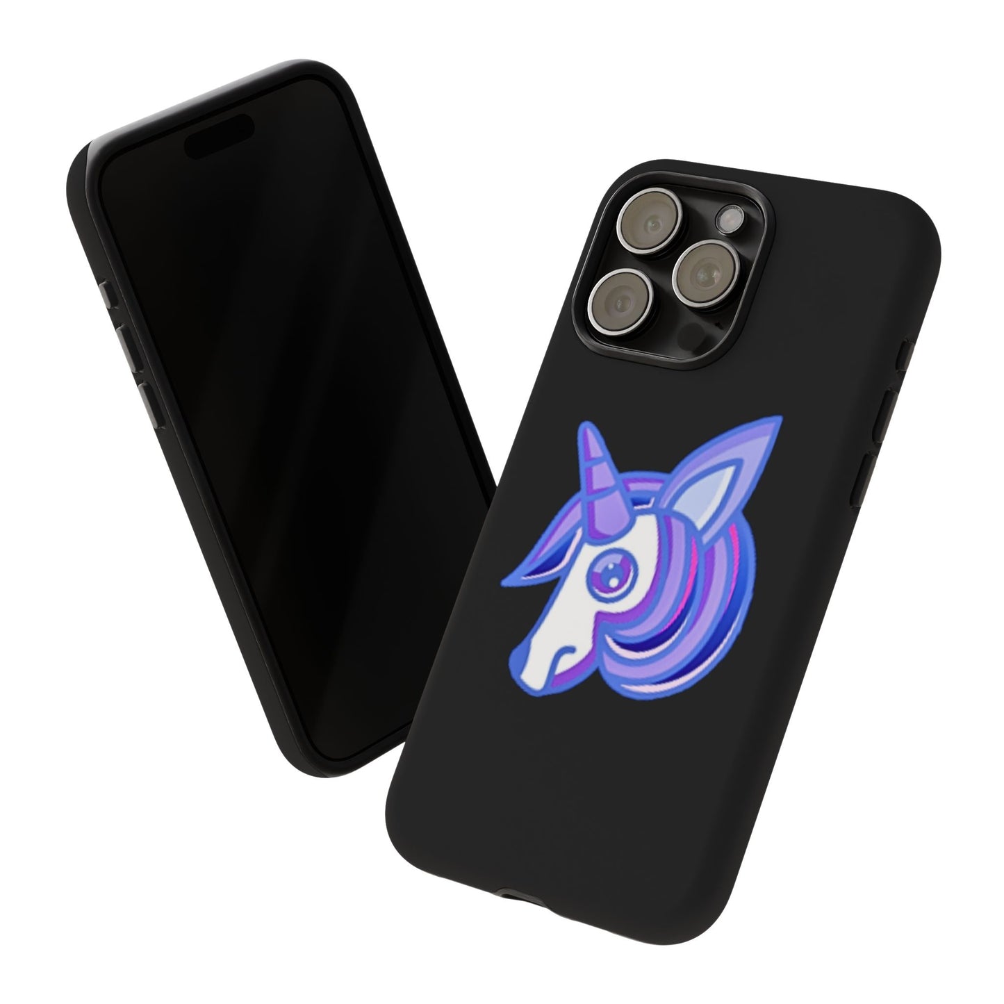 Gothic Unicorn Hard Phone Case for I Phone and Galaxy