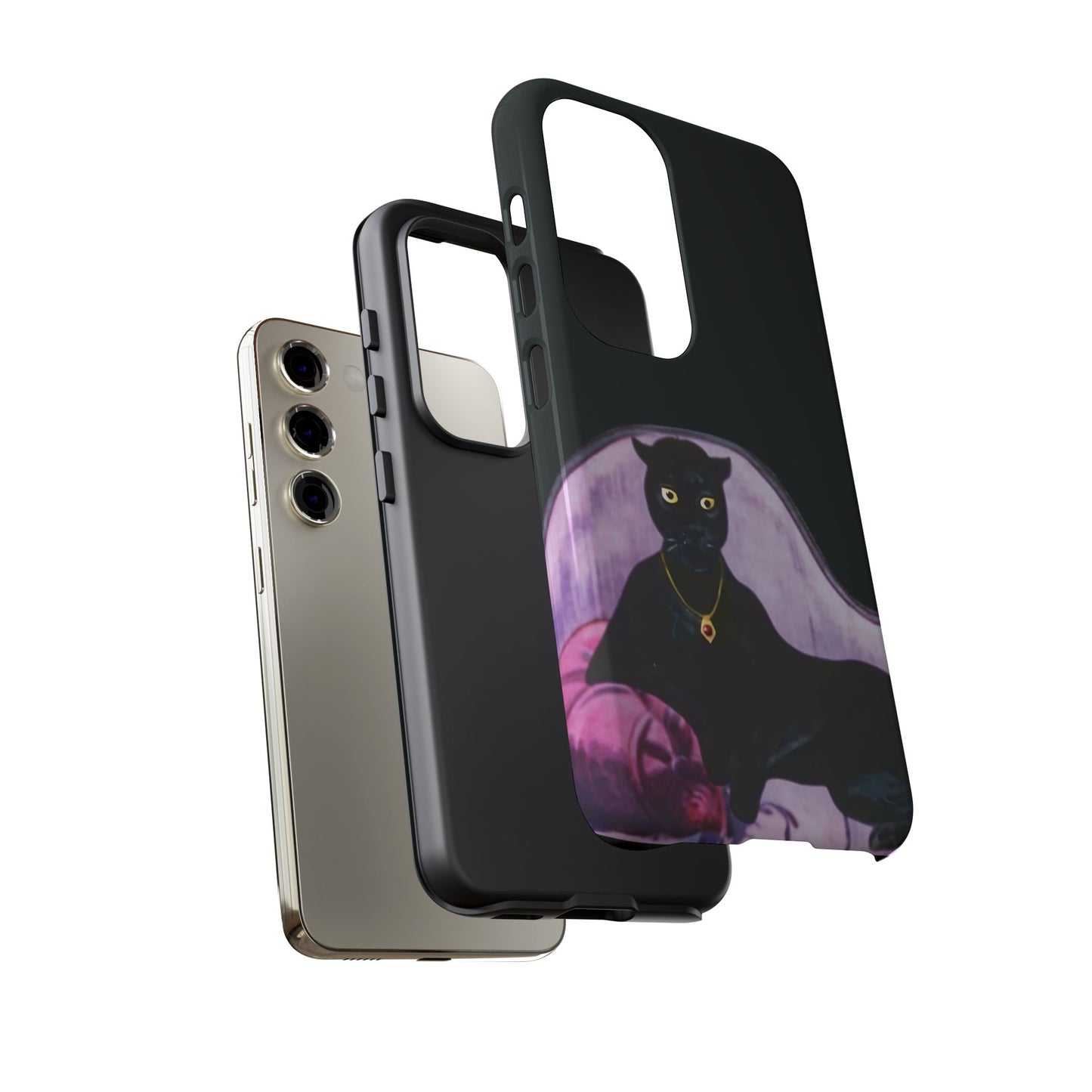 Haunted Mansion Panther Cat Lady Phone Case IPhone and Galaxy