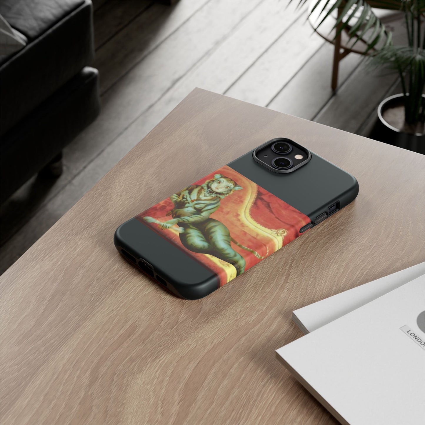 Phone Case - Tiger Lady Changing Portrait Disney Haunted Mansion Hallway Galaxy and iPhone