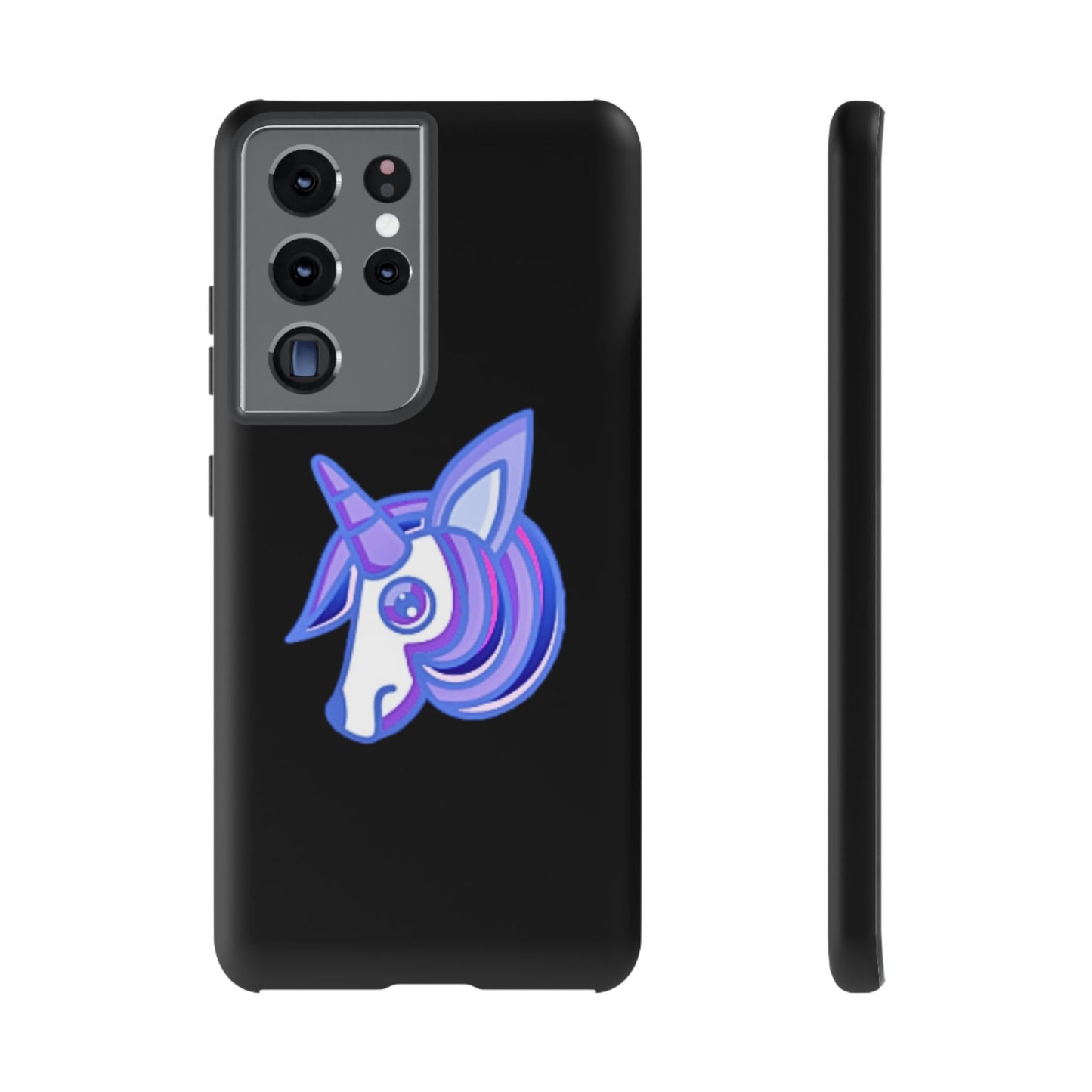 Gothic Unicorn Hard Phone Case for I Phone and Galaxy