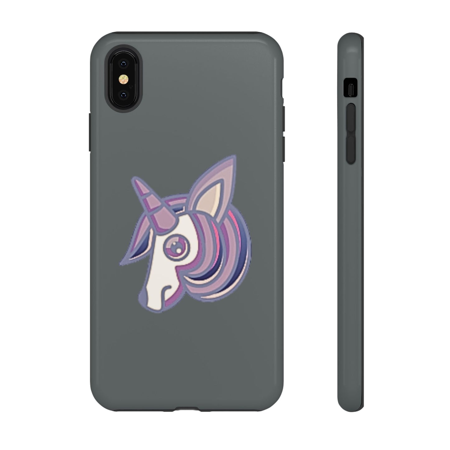 Gothic Unicorn Hard Phone Case for I Phone and Galaxy