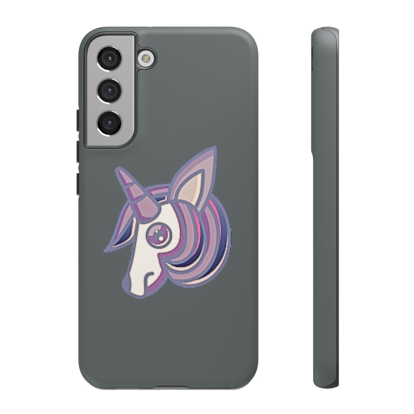 Gothic Unicorn Hard Phone Case for I Phone and Galaxy