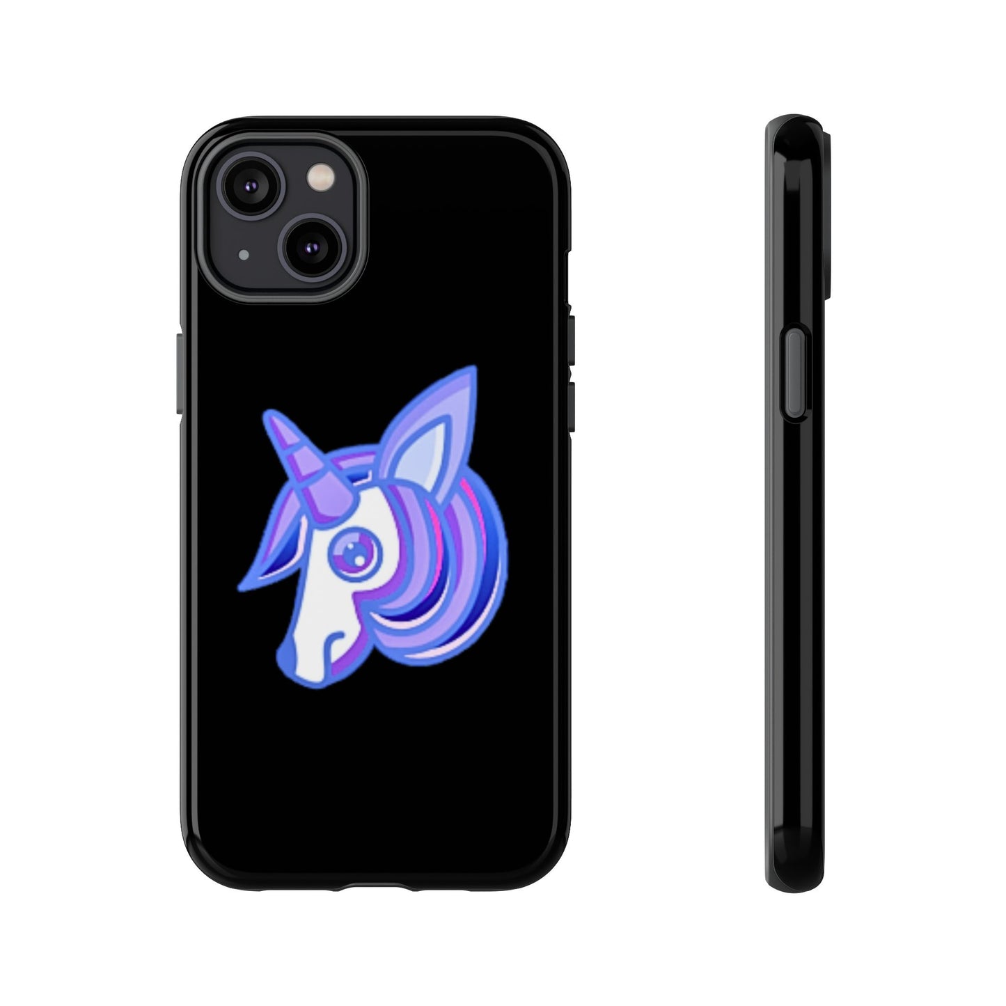 Gothic Unicorn Hard Phone Case for I Phone and Galaxy