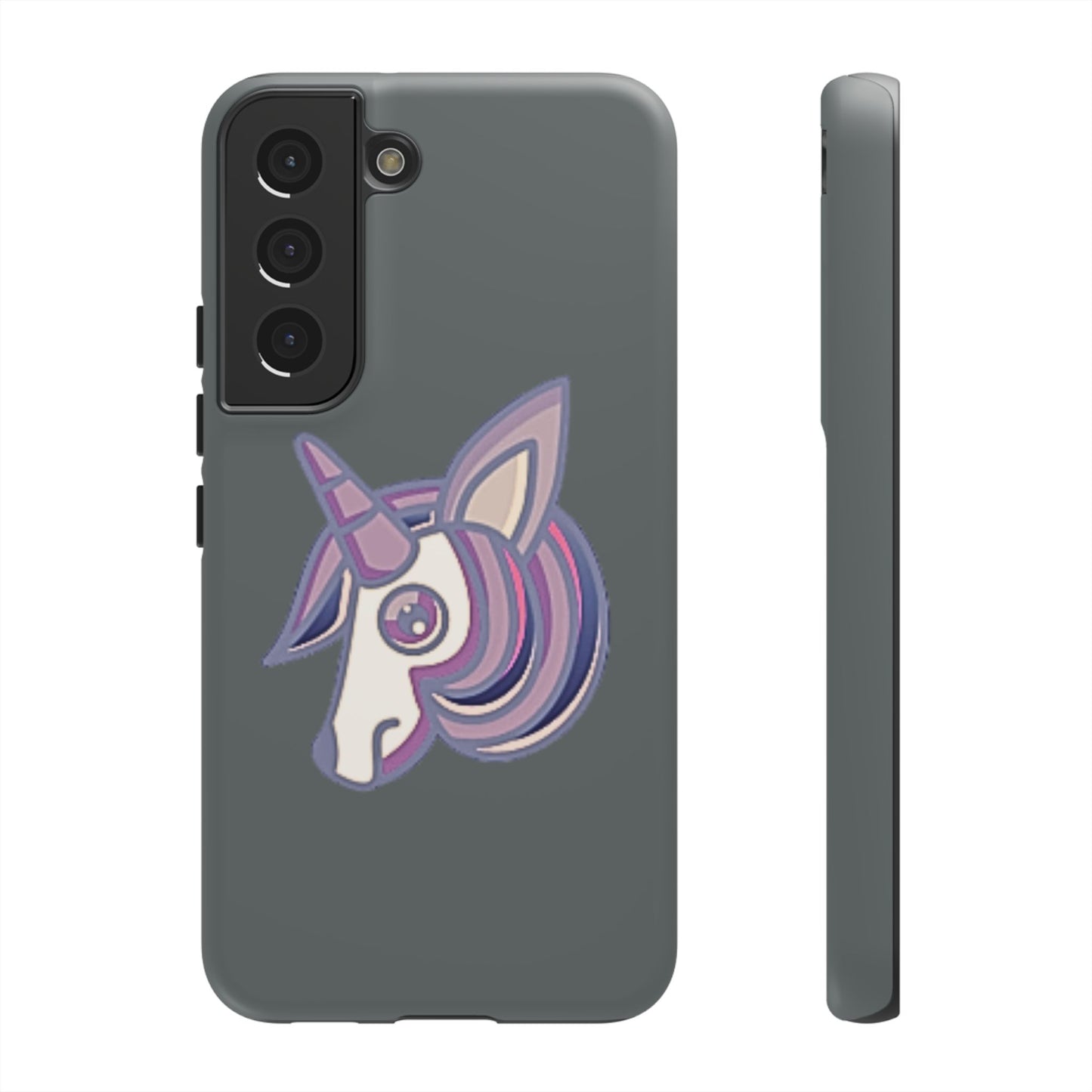 Gothic Unicorn Hard Phone Case for I Phone and Galaxy