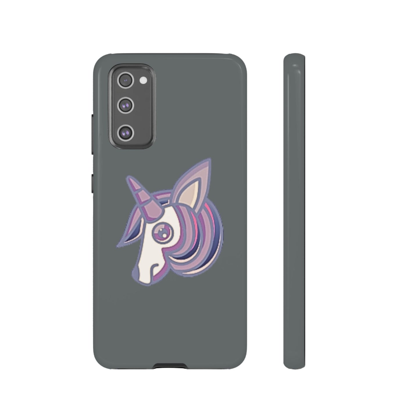 Gothic Unicorn Hard Phone Case for I Phone and Galaxy