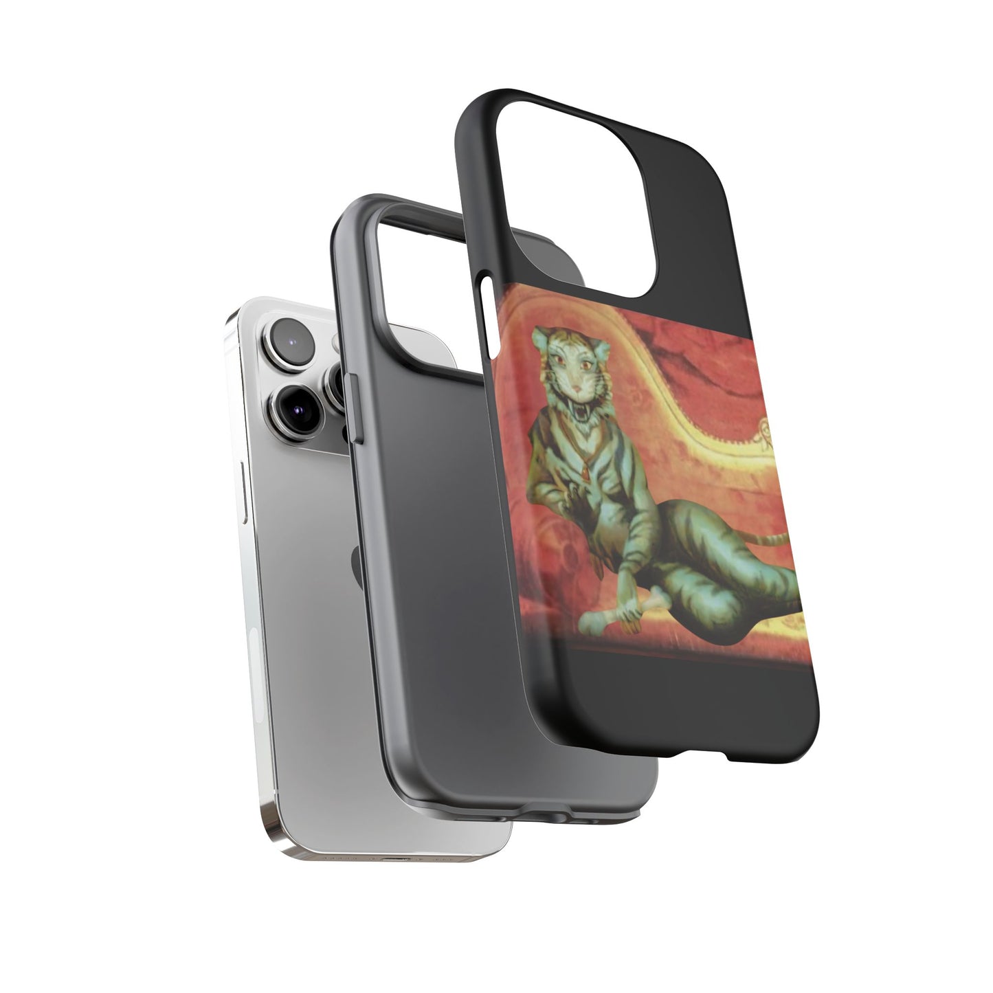 Phone Case - Tiger Lady Changing Portrait Disney Haunted Mansion Hallway Galaxy and iPhone