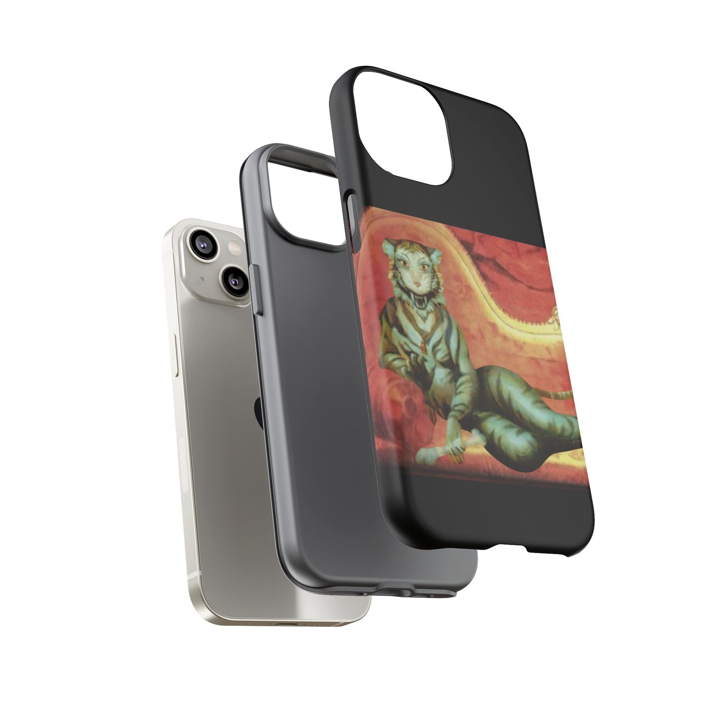 Phone Case - Tiger Lady Changing Portrait Disney Haunted Mansion Hallway Galaxy and iPhone