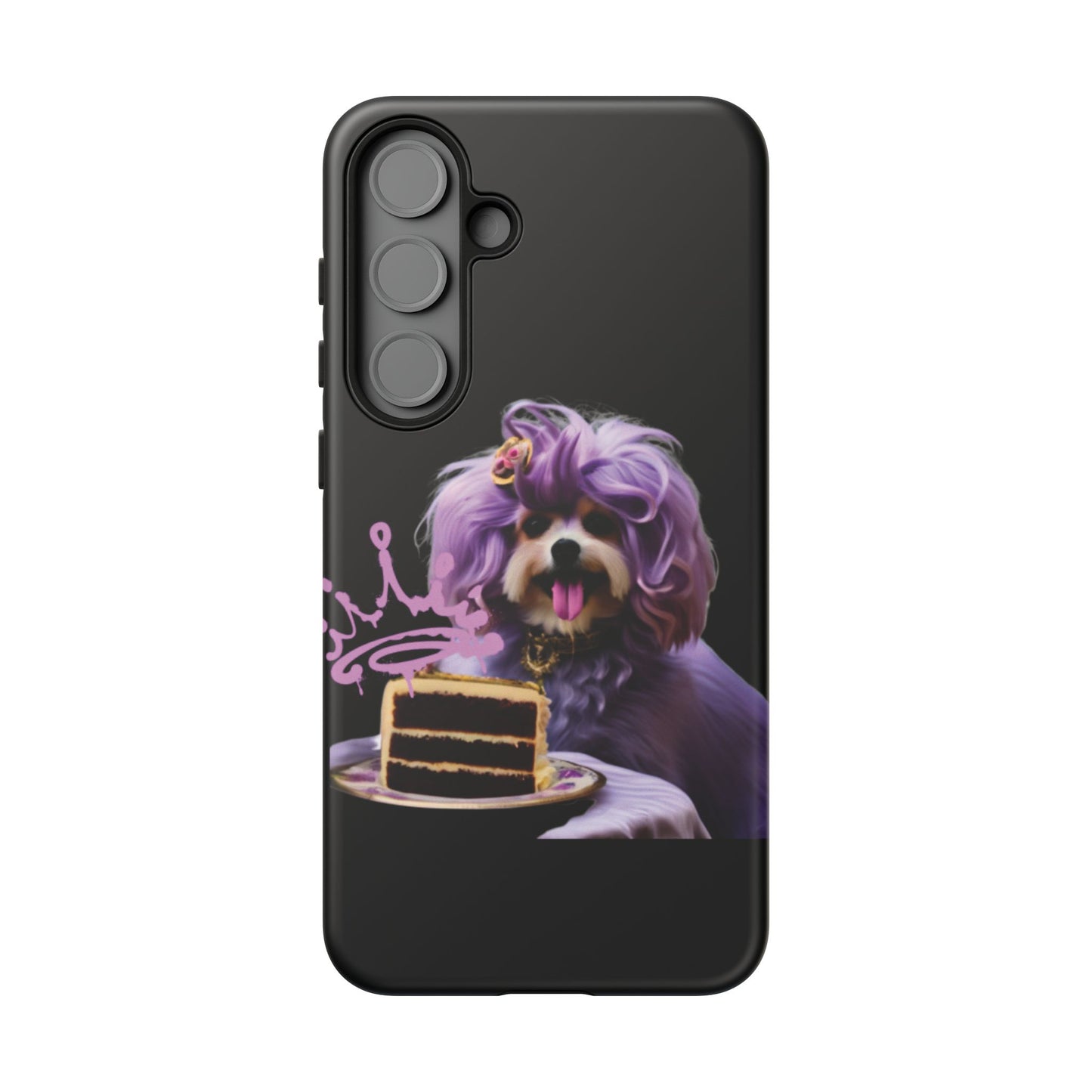 Marie Antoinette Style Dog With Cake Phone Case  for I Phone and Galaxy