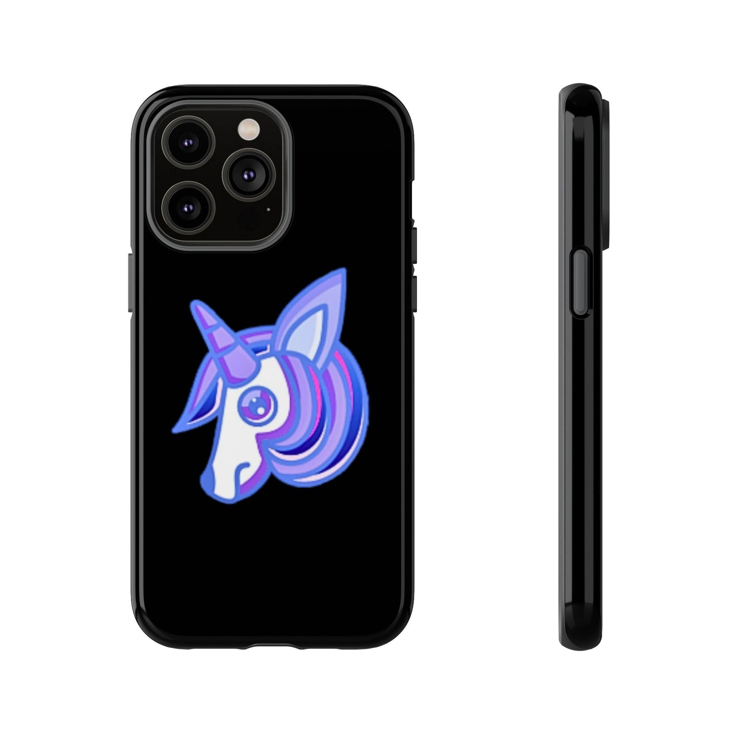 Gothic Unicorn Hard Phone Case for I Phone and Galaxy