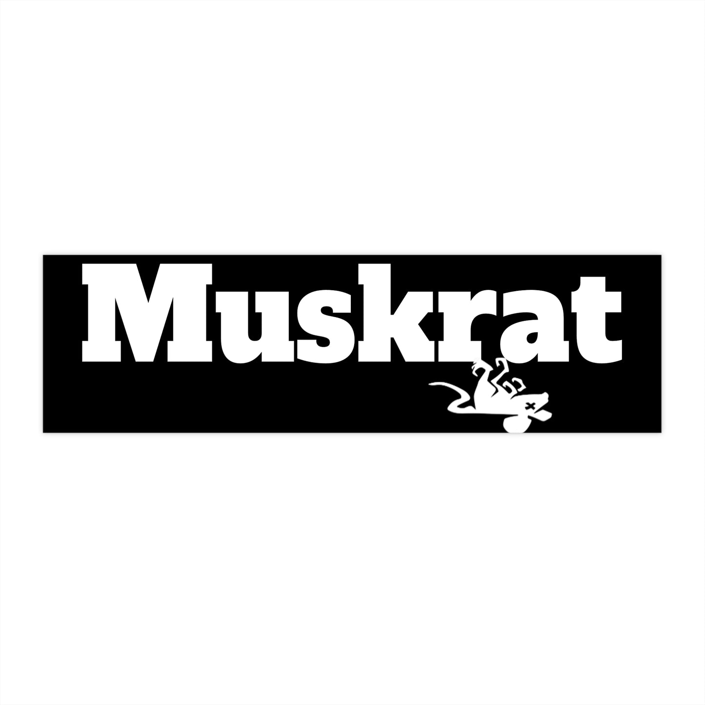 Muskrat Anti Elon Musk Bumper Sticker - Funny Car Decal, Anti-Tech Magnet, Protest Sticker, Political Statement, Gift for Activists