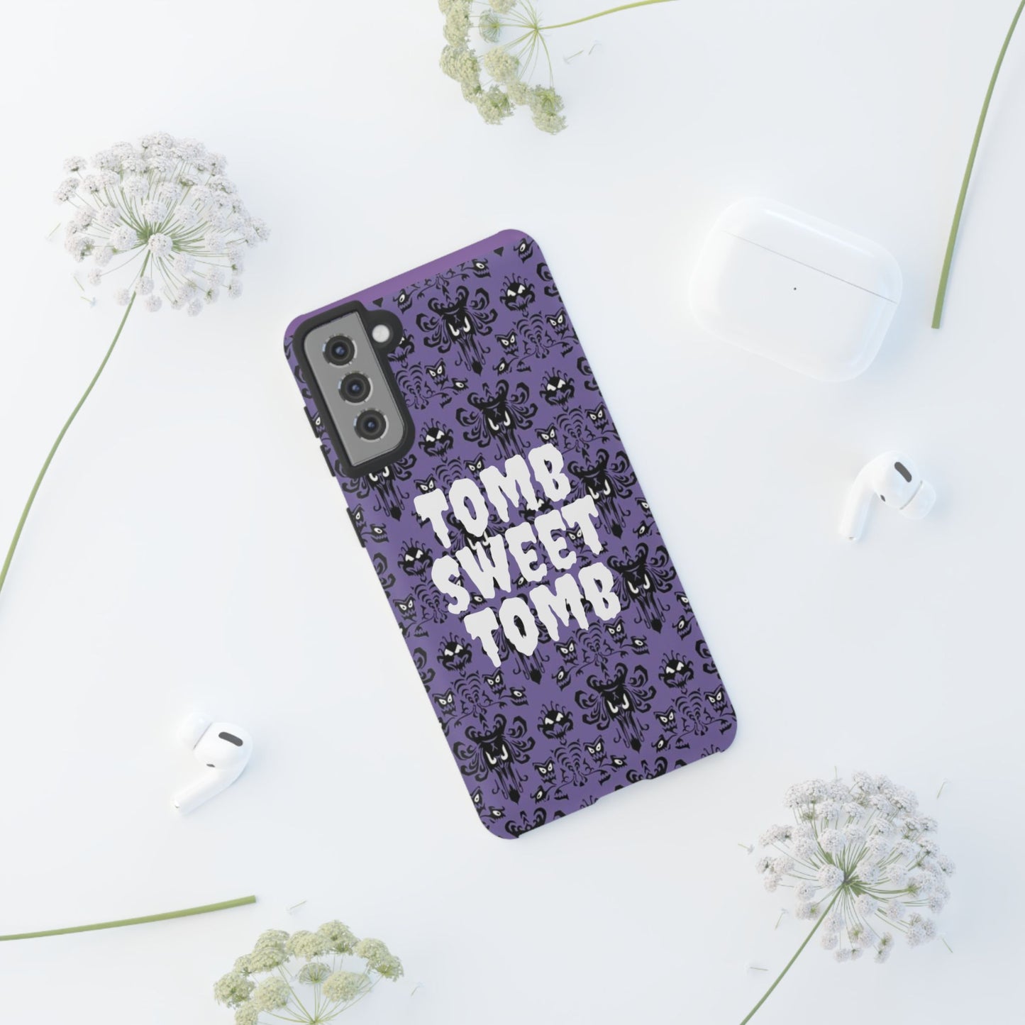 Phone Case - Disney Haunted Mansion Wallpaper Tomb Sweet Tomb