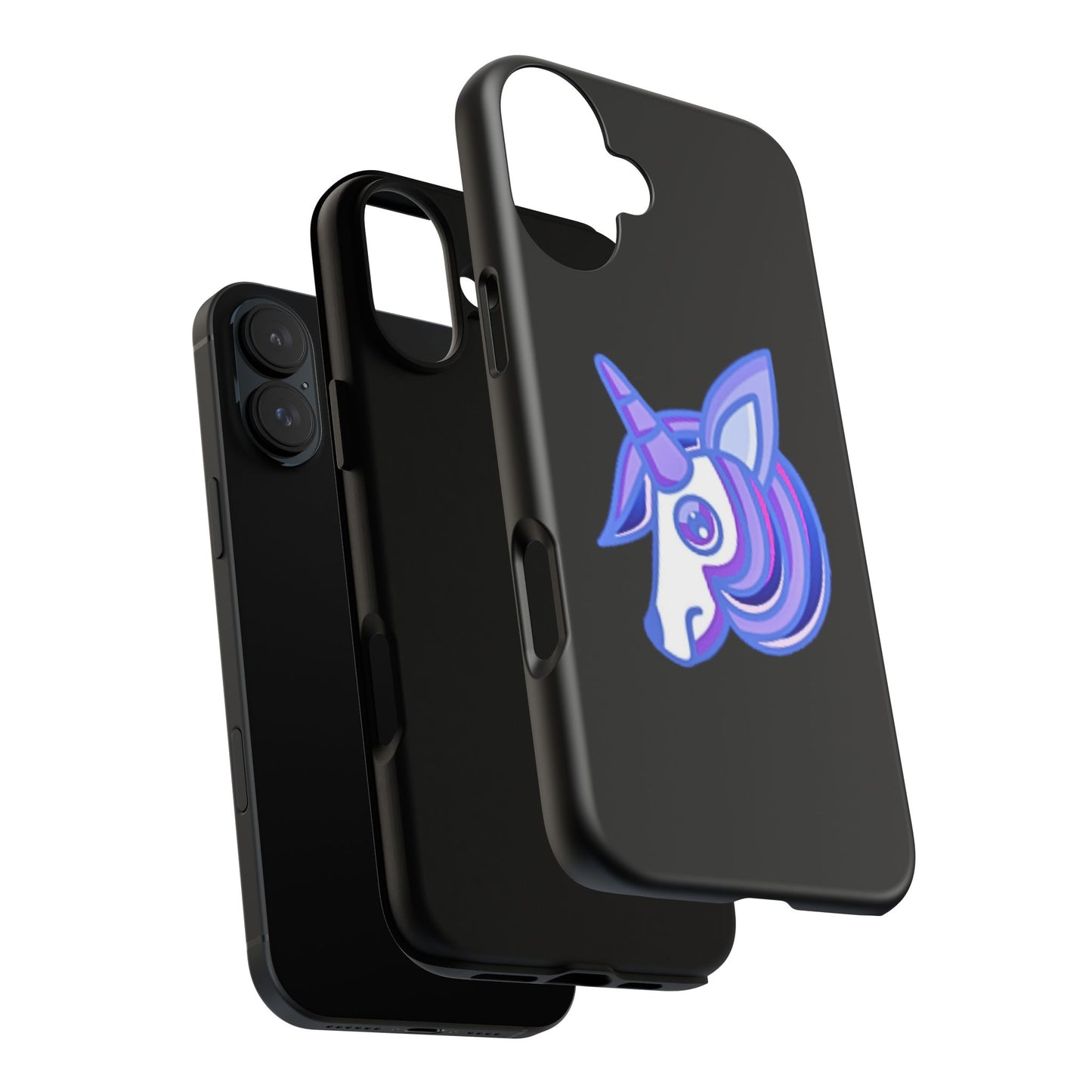 Gothic Unicorn Hard Phone Case for I Phone and Galaxy