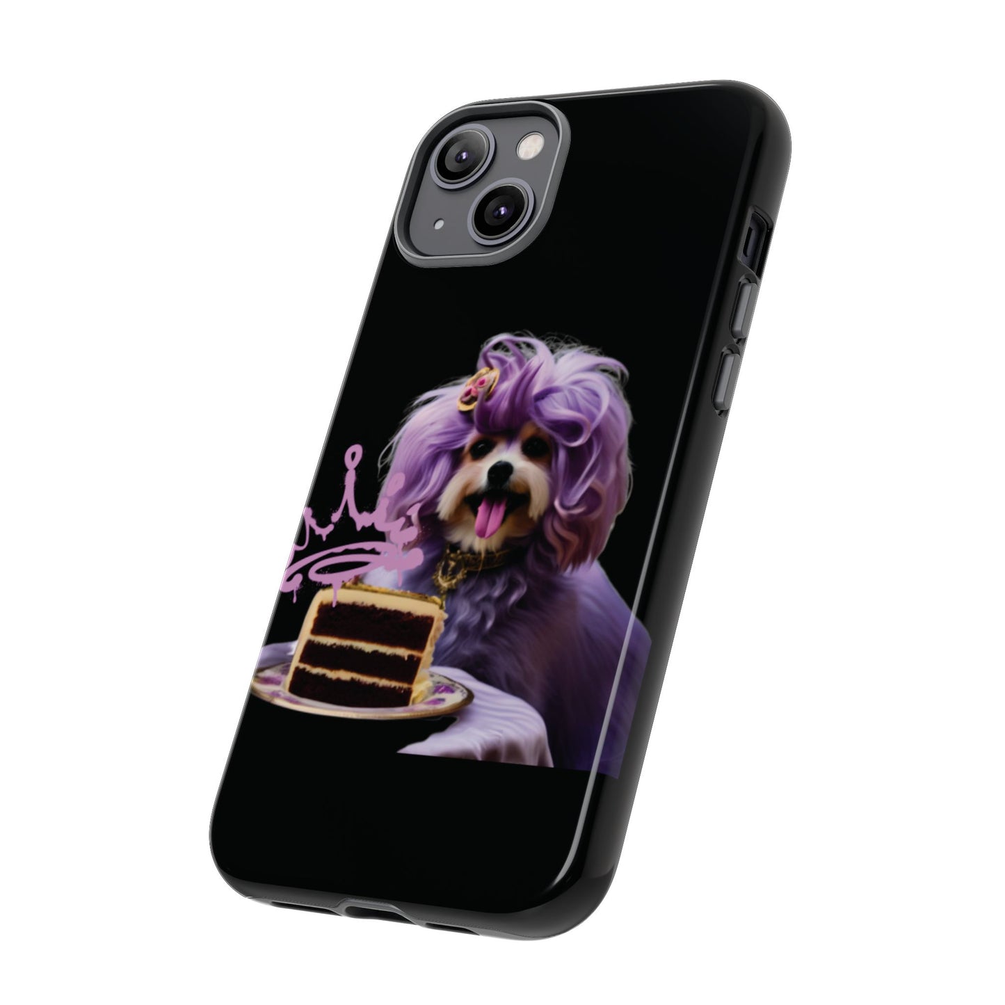 Marie Antoinette Style Dog With Cake Phone Case  for I Phone and Galaxy