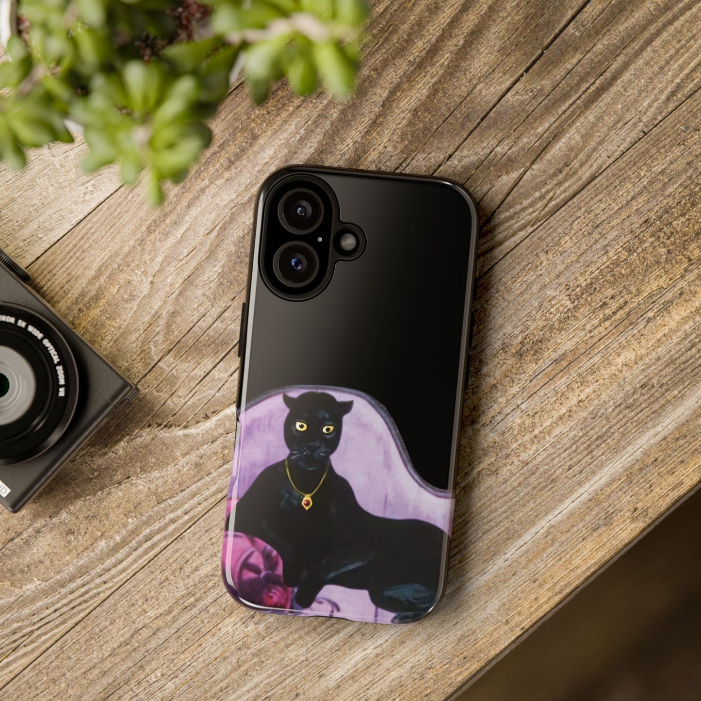 Haunted Mansion Panther Cat Lady Phone Case IPhone and Galaxy