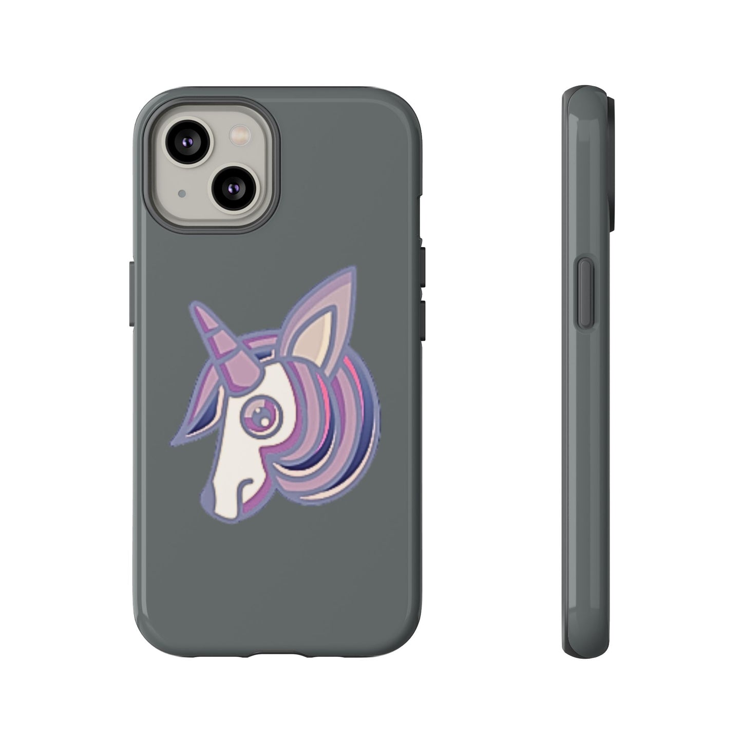 Gothic Unicorn Hard Phone Case for I Phone and Galaxy