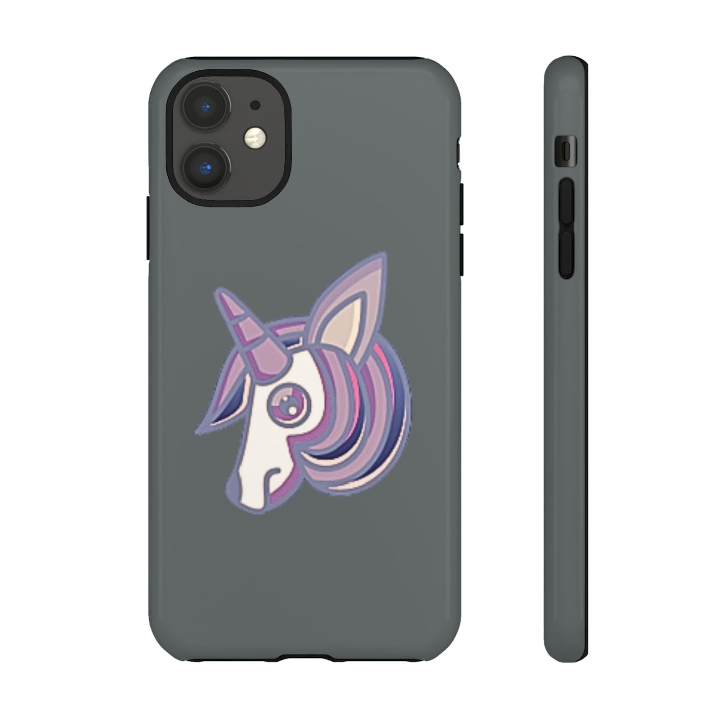 Gothic Unicorn Hard Phone Case for I Phone and Galaxy