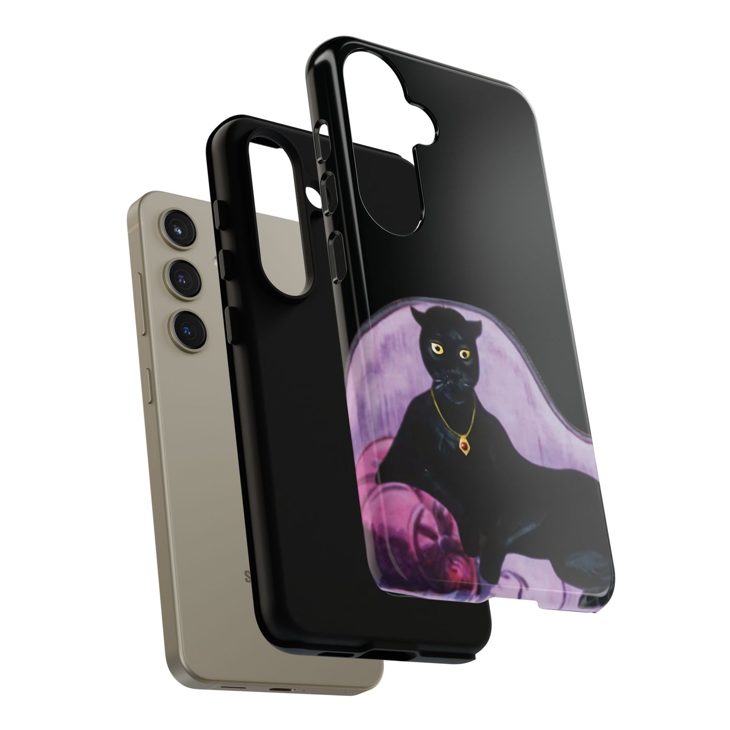 Haunted Mansion Panther Cat Lady Phone Case IPhone and Galaxy