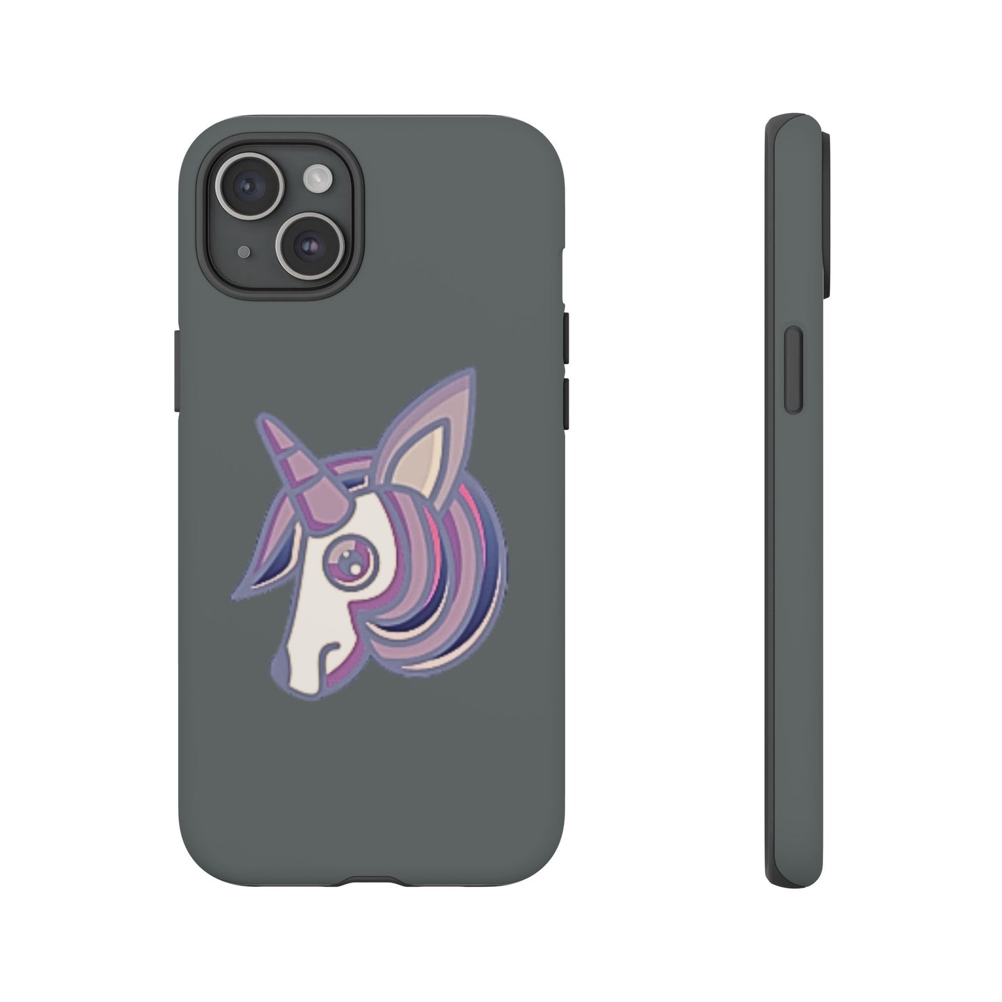 Gothic Unicorn Hard Phone Case for I Phone and Galaxy