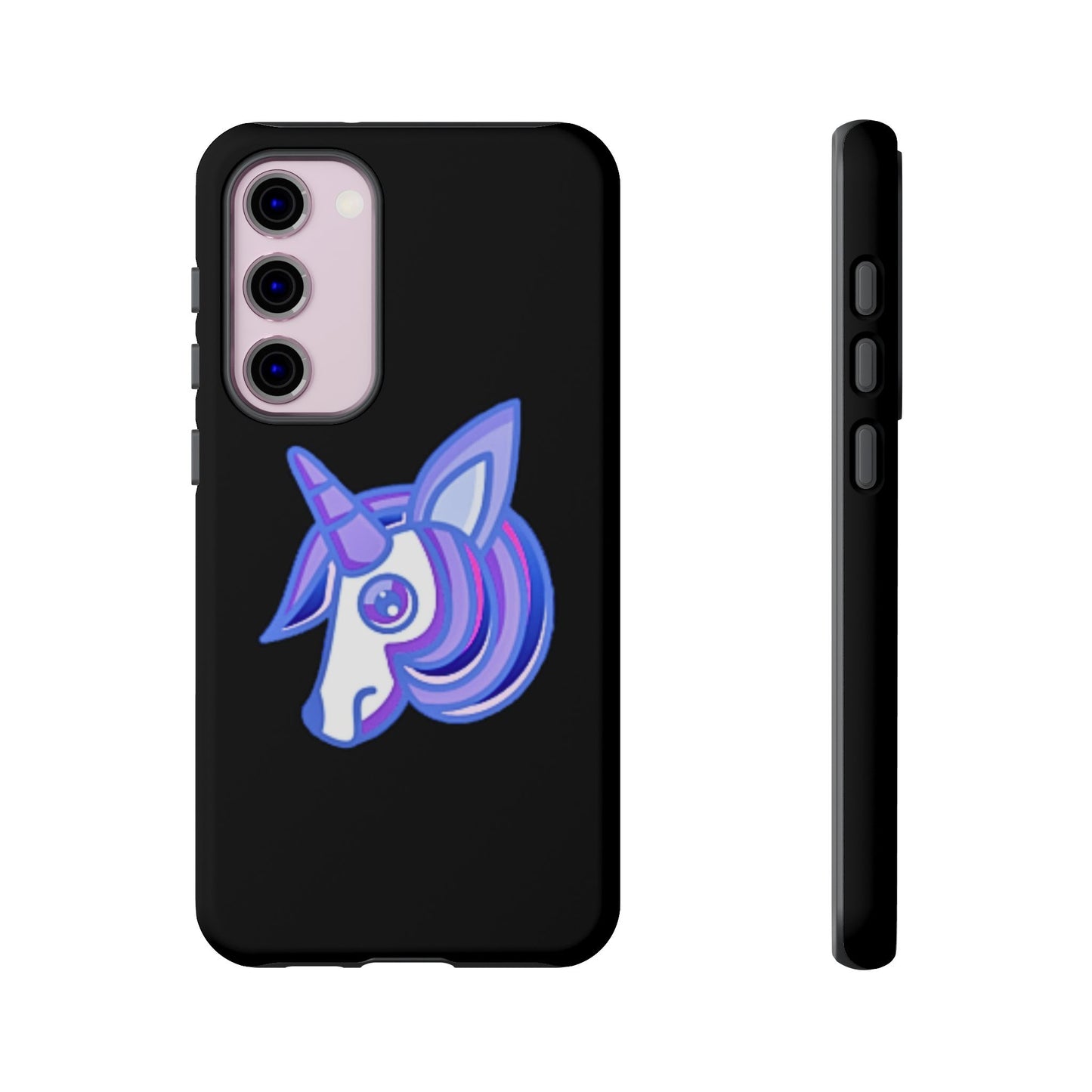 Gothic Unicorn Hard Phone Case for I Phone and Galaxy