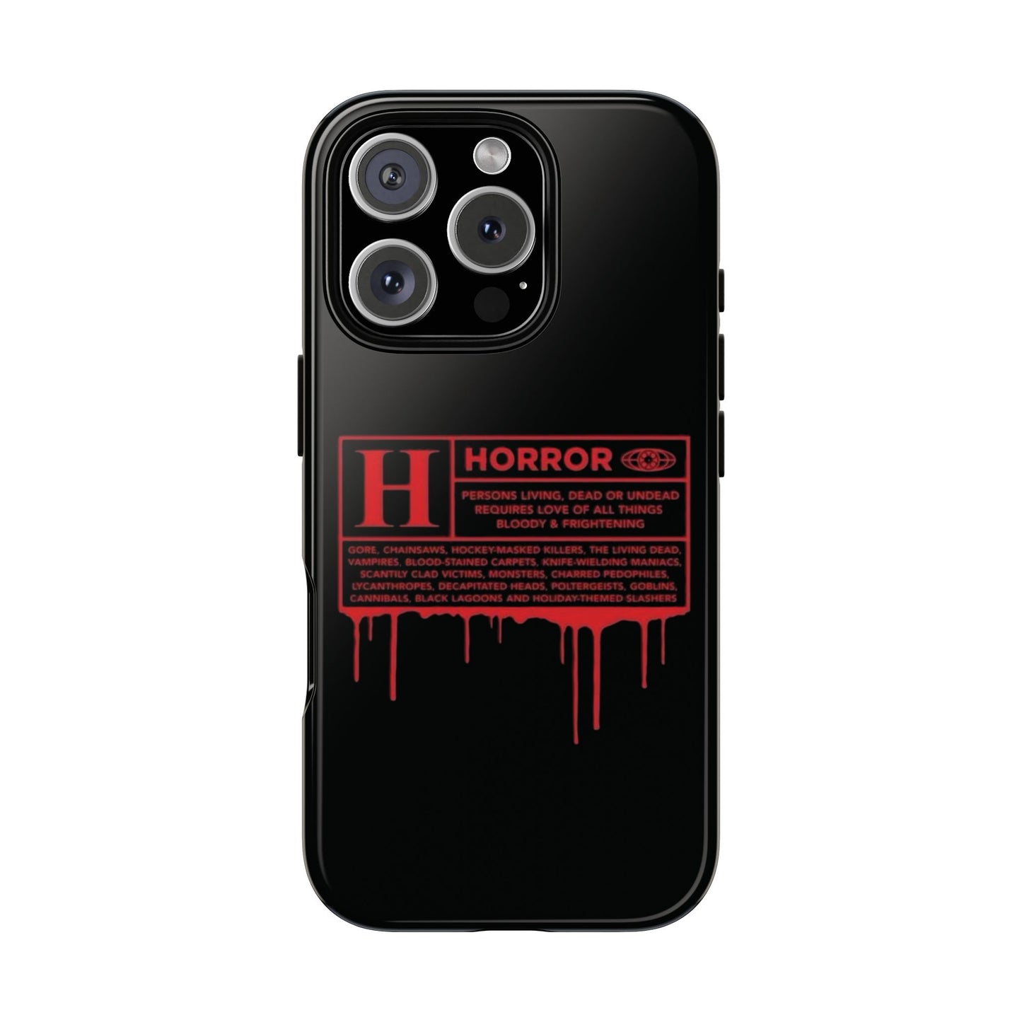 Horror Movie Rating Phone Case