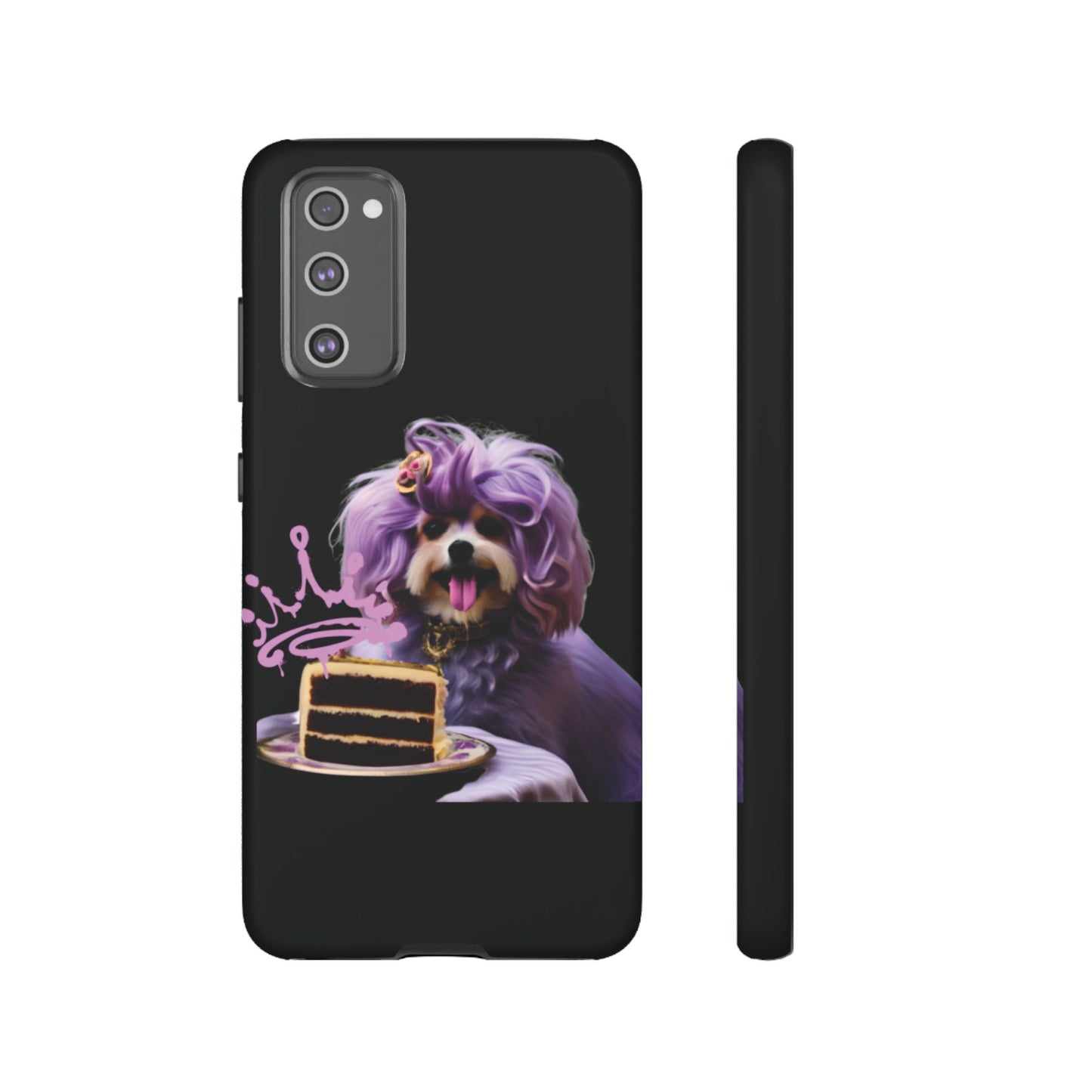 Marie Antoinette Style Dog With Cake Phone Case  for I Phone and Galaxy