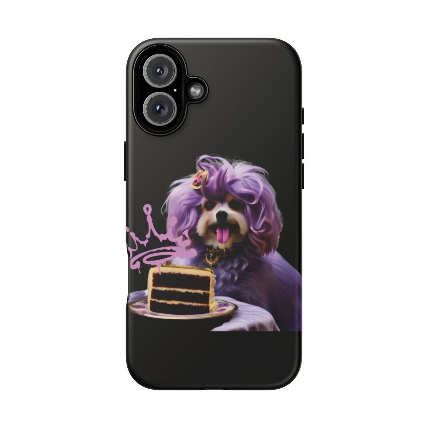 Marie Antoinette Style Dog With Cake Phone Case  for I Phone and Galaxy