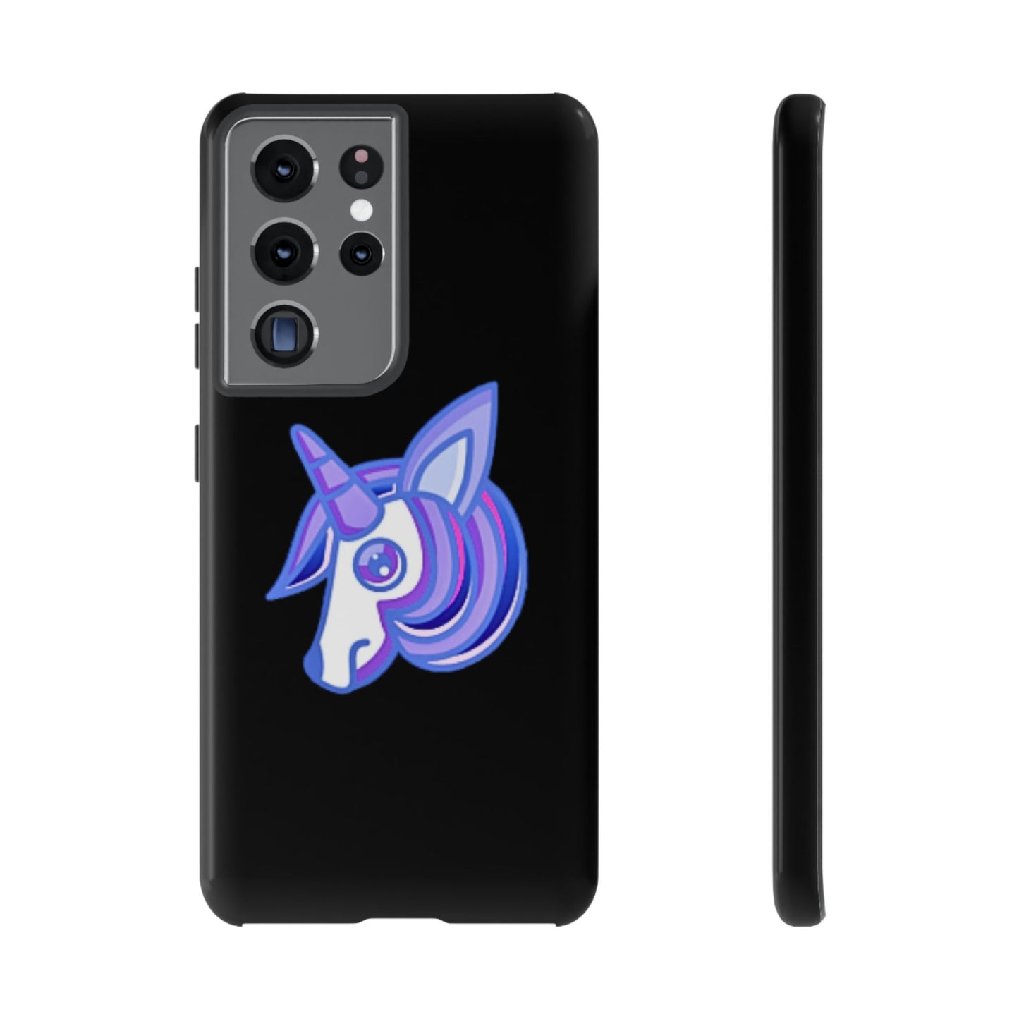 Gothic Unicorn Hard Phone Case for I Phone and Galaxy