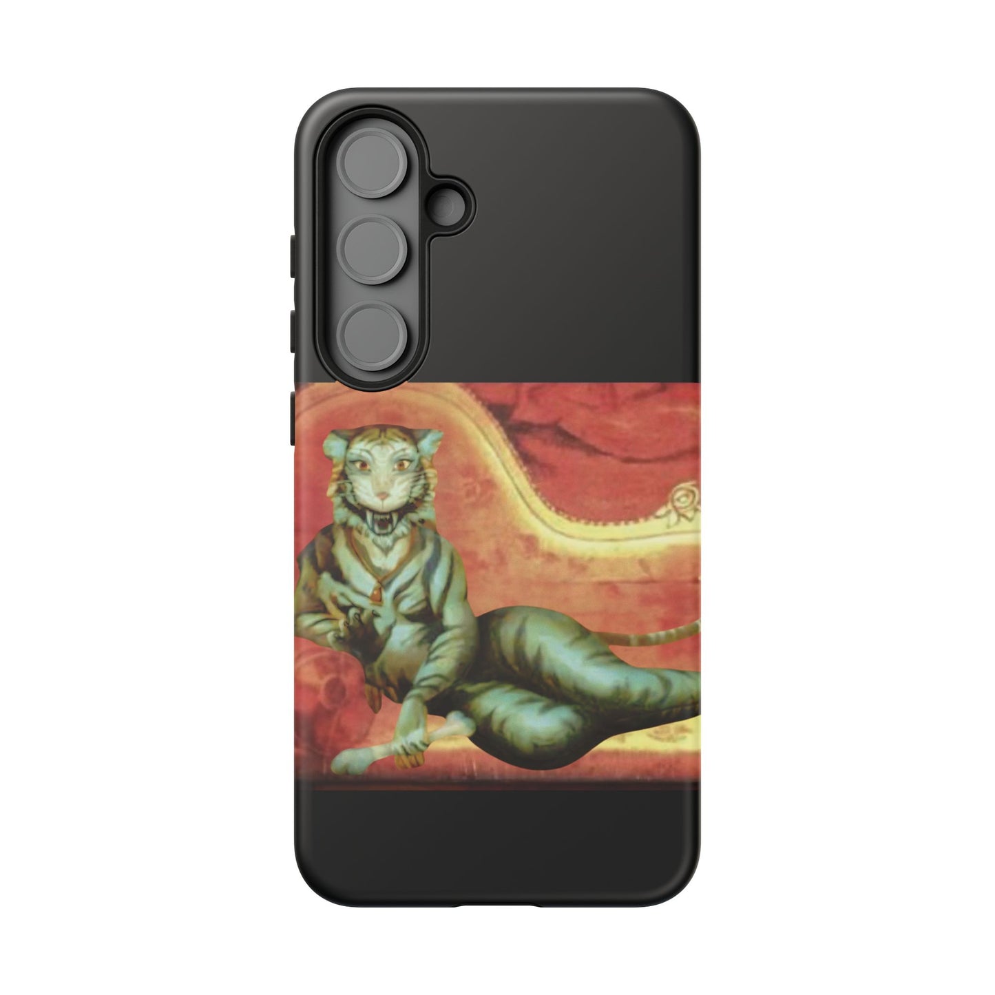 Phone Case - Tiger Lady Changing Portrait Disney Haunted Mansion Hallway Galaxy and iPhone