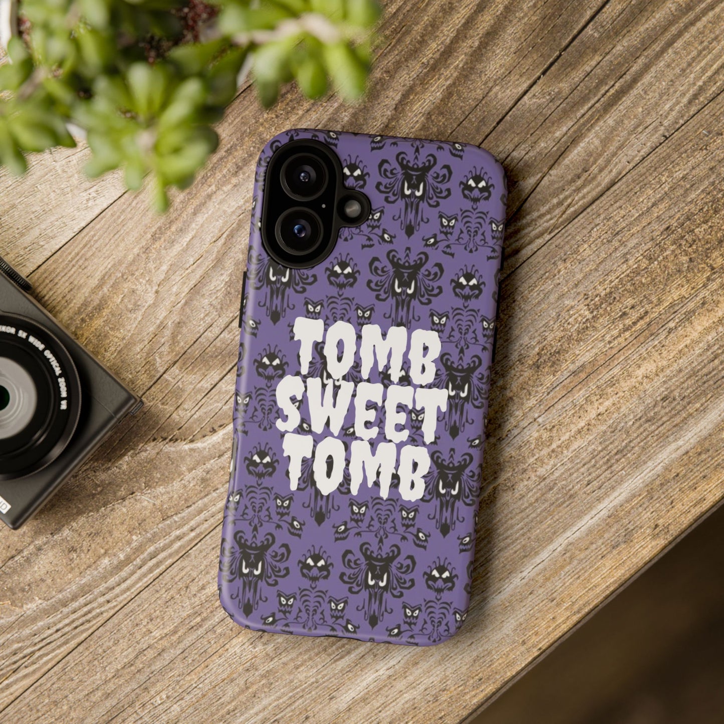 Phone Case - Disney Haunted Mansion Wallpaper Tomb Sweet Tomb