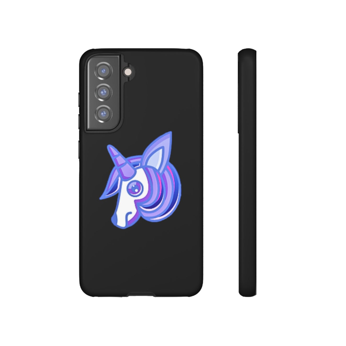 Gothic Unicorn Hard Phone Case for I Phone and Galaxy